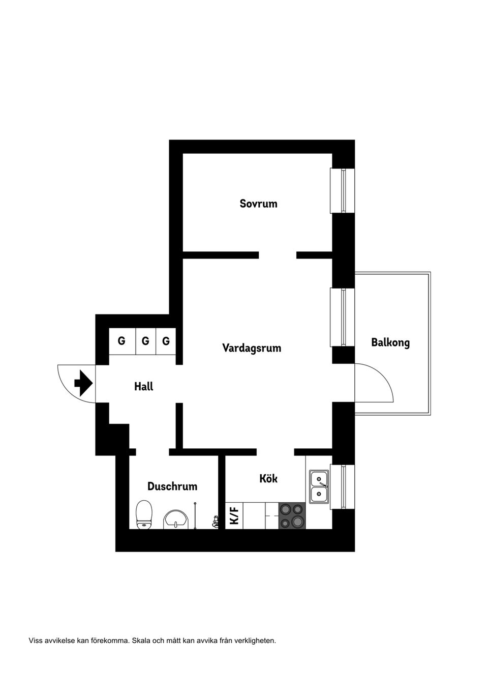 Bostadsrätt, Ölmegatan 3B, Kvarnberget, Karlstad
