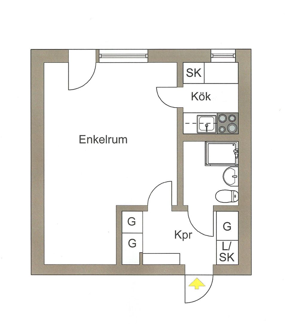 Bostadsrätt, Holmgatan 3, Pantarholmen, Karlskrona