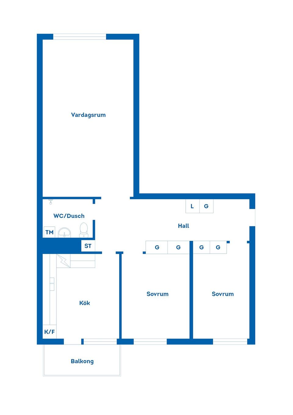 Bostadsrätt, Norra Fogdelyckegatan 51D, Karlshamn Centrum, Karlshamn