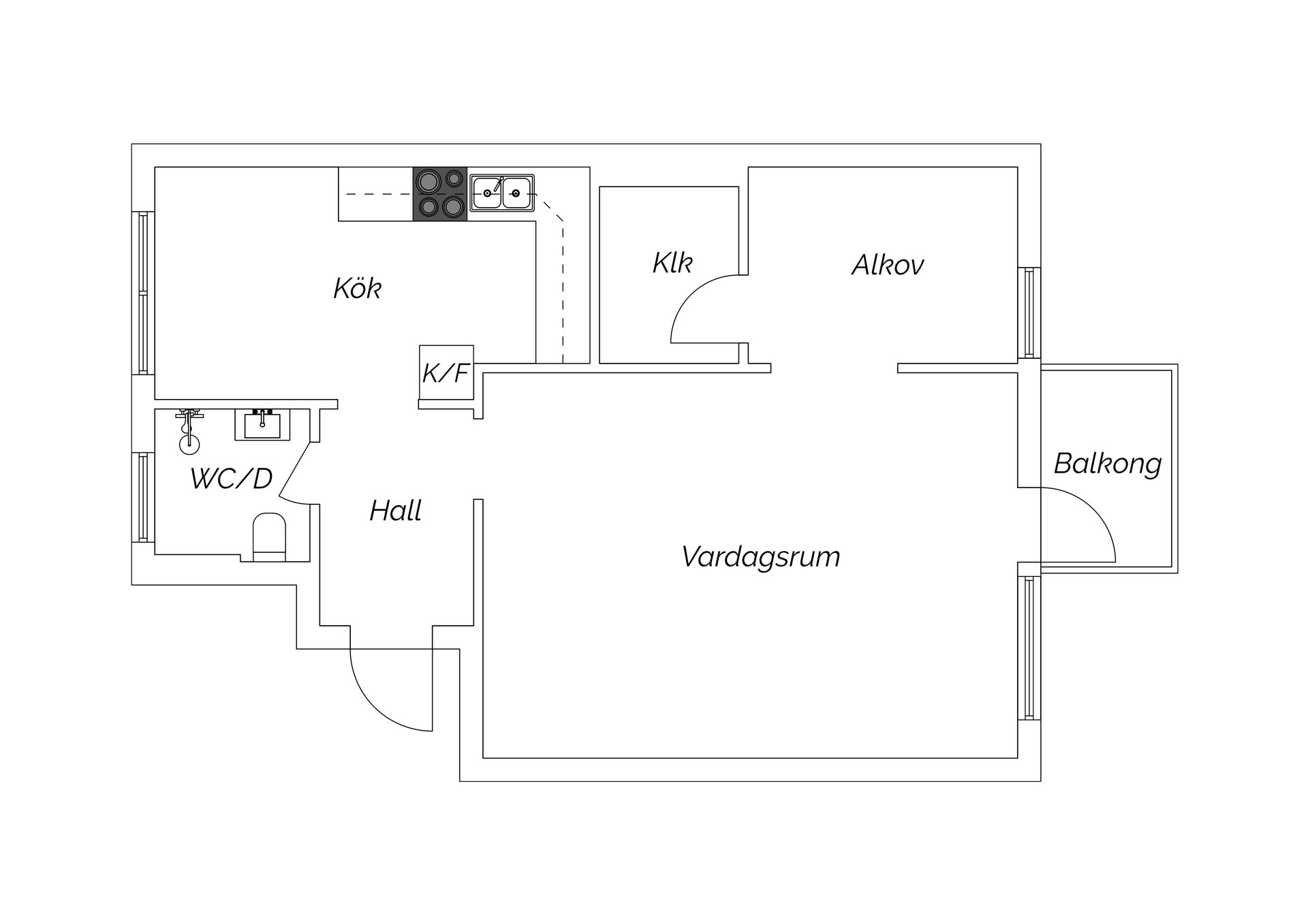 Bostadsrätt, Bergsgatan 81A, Sallyhill, Sundsvall