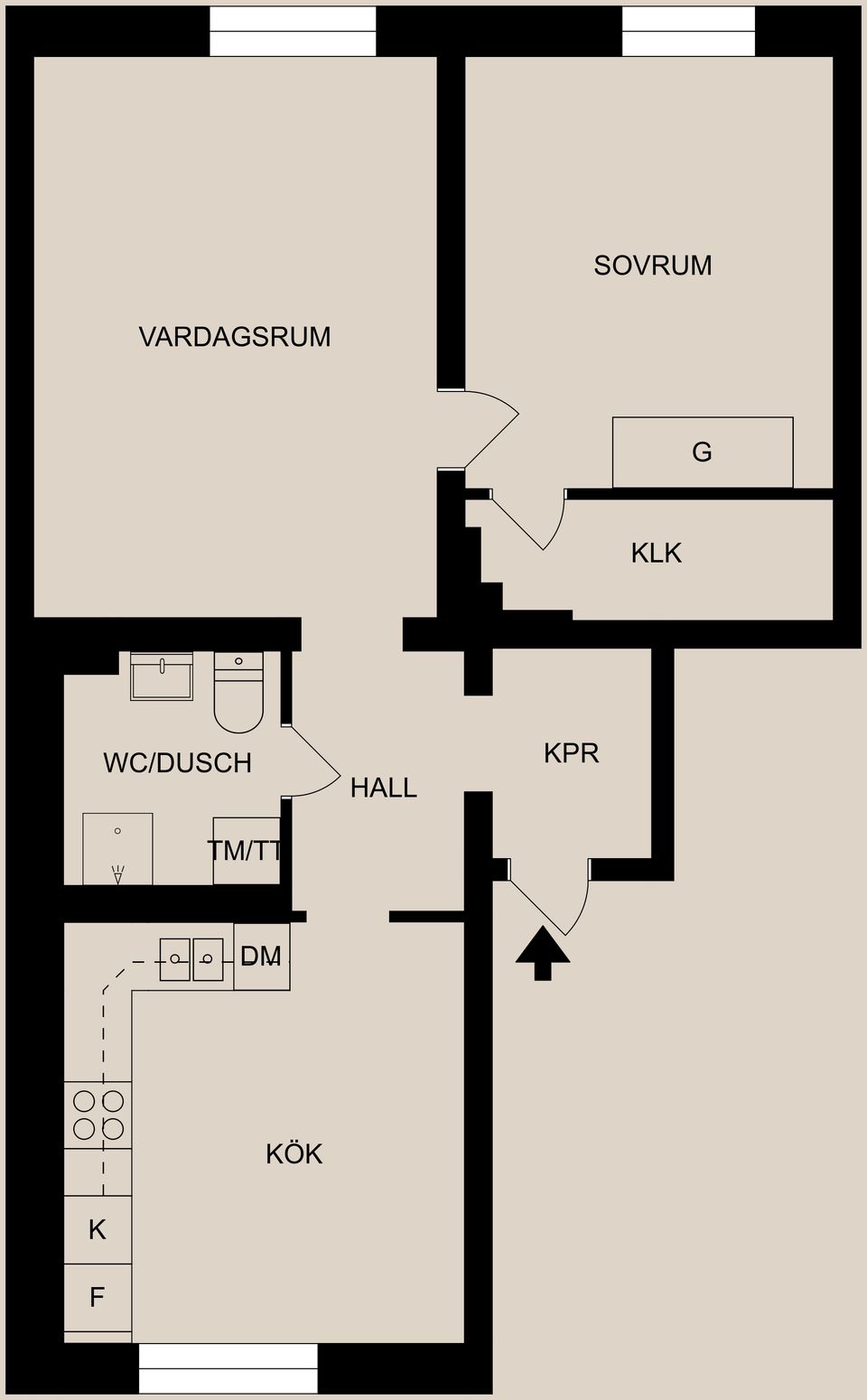 Bostadsrätt, Sankt Persgatan 148A, Centralt, Norrköping