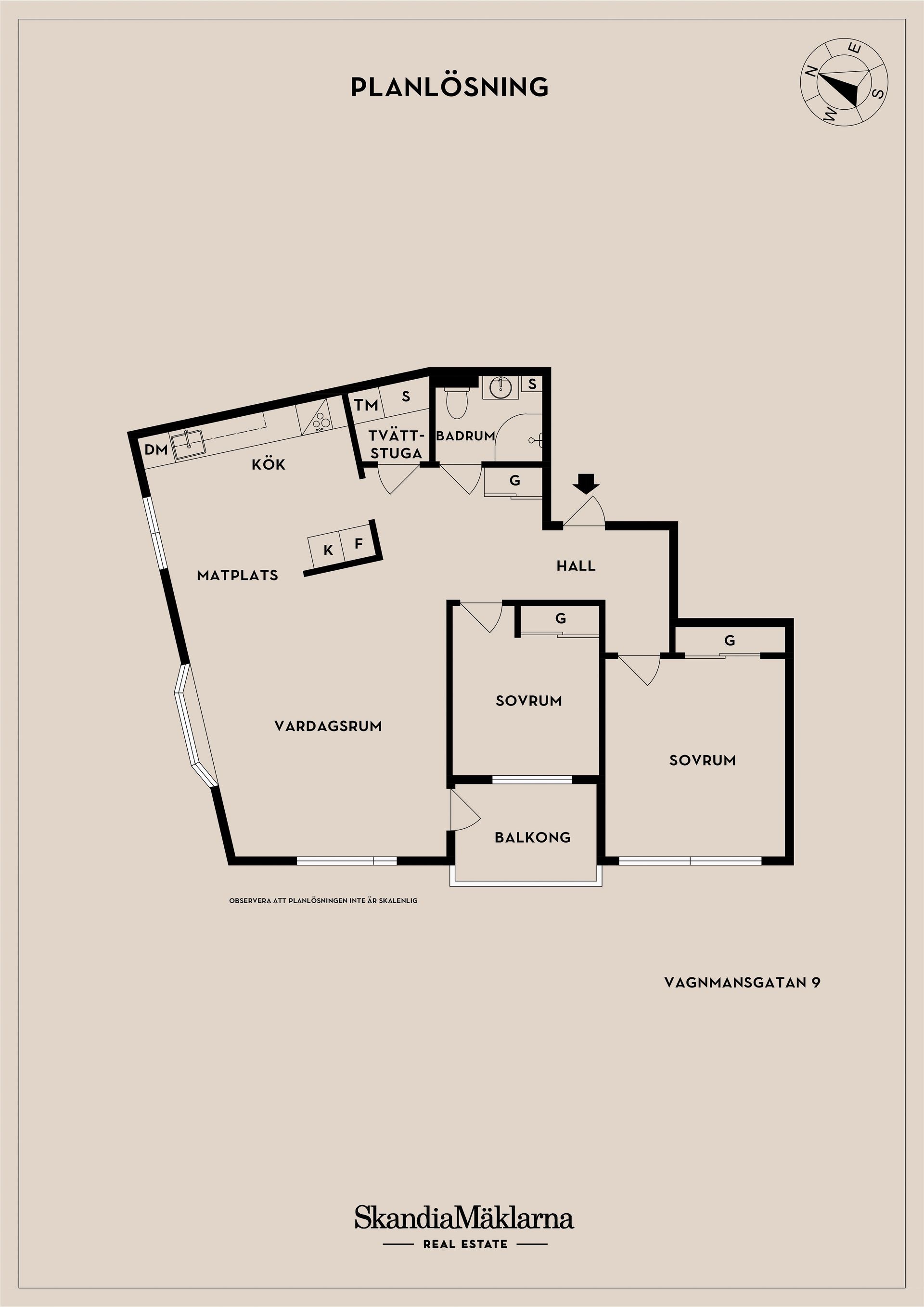 Bostadsrätt, Vagnmansgatan 9, Eneborg, Helsingborg