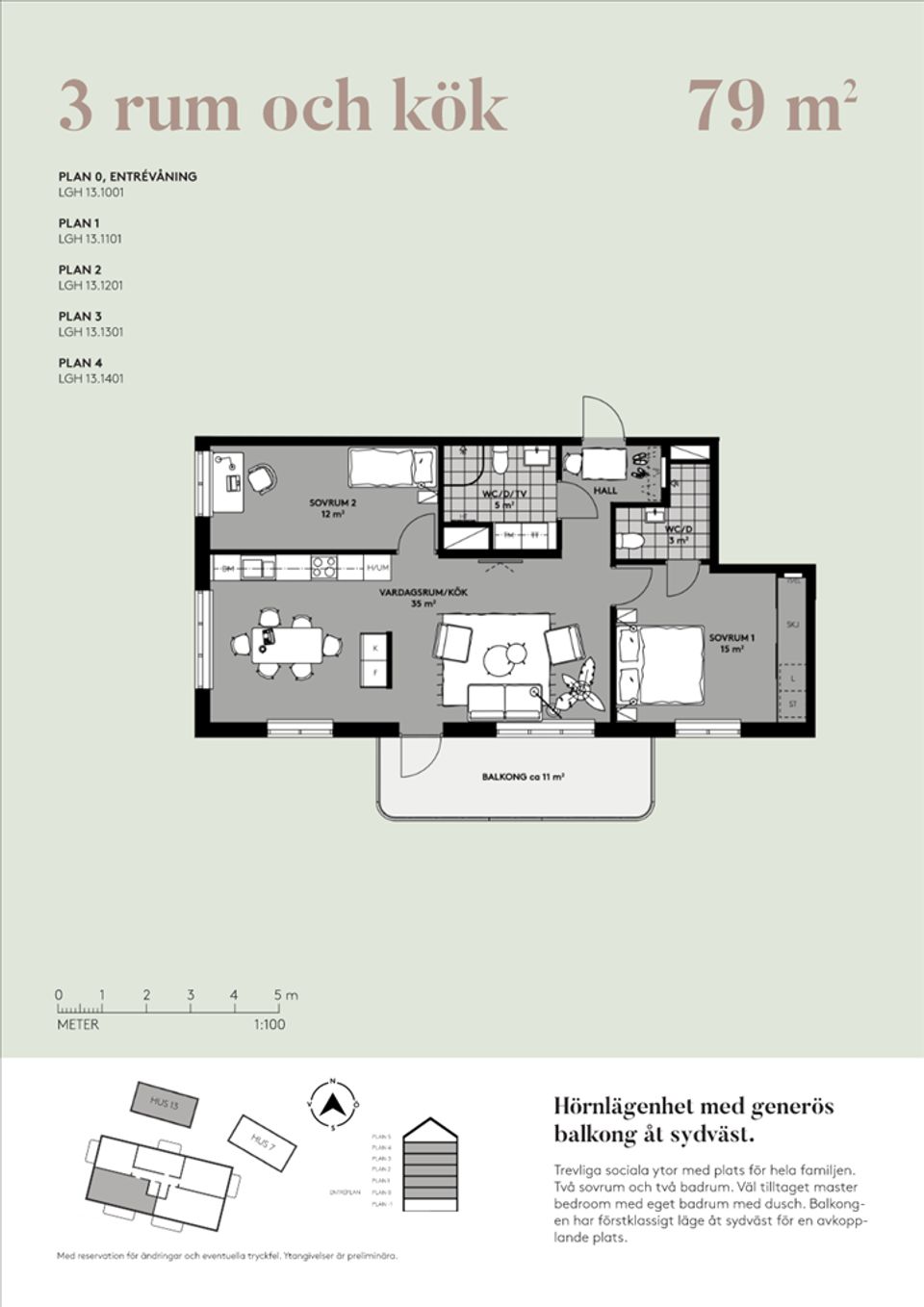 Bostadsrätt, Brigadgatan 13, lgh 13-1401, Lommarstranden, Norrtälje