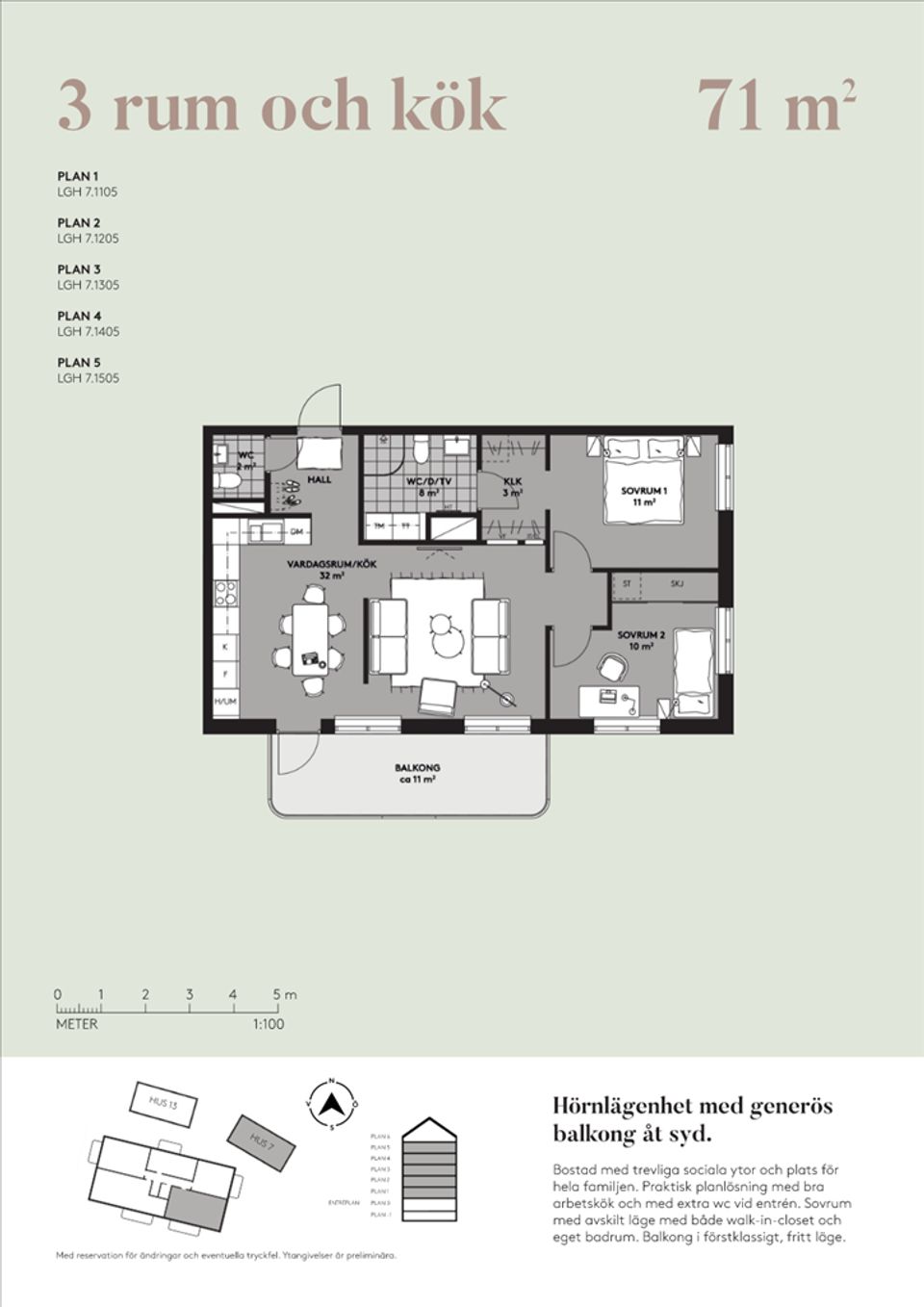 Bostadsrätt, Brigadgatan 7,A lgh 7-1105, Lommarstranden, Norrtälje