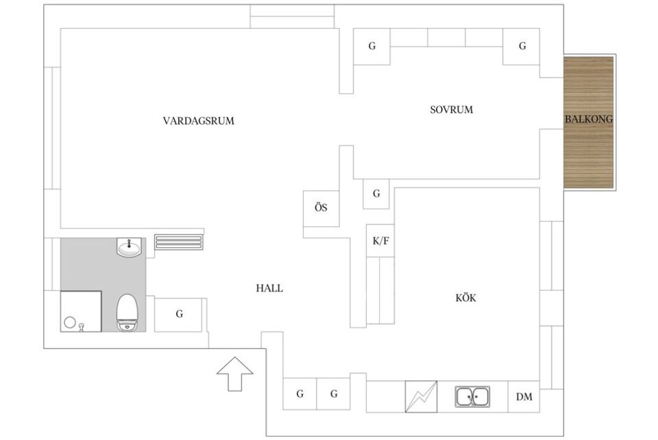 Bostadsrätt, Byggmästarvägen 5, VÅN 3/3, Bromma - Abrahamsberg, Stockholm