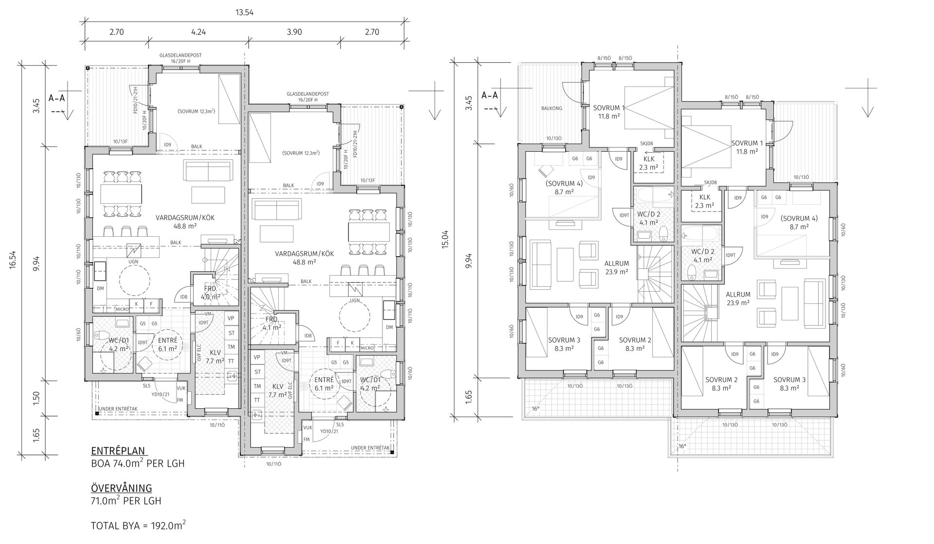 Villa, Radhus, Gatersered sörgård 12A, Billdal, Göteborg