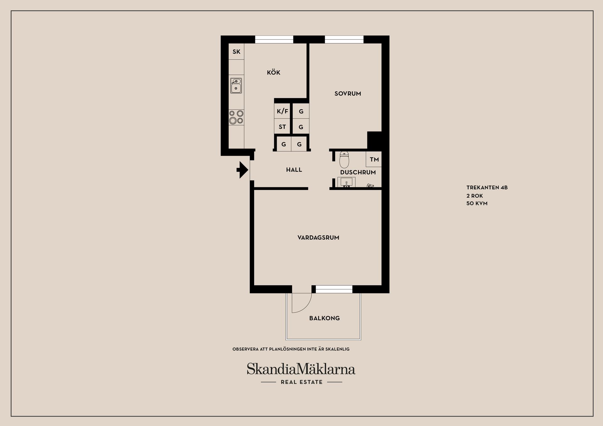 Bostadsrätt, Trekanten 4B, Hammarö