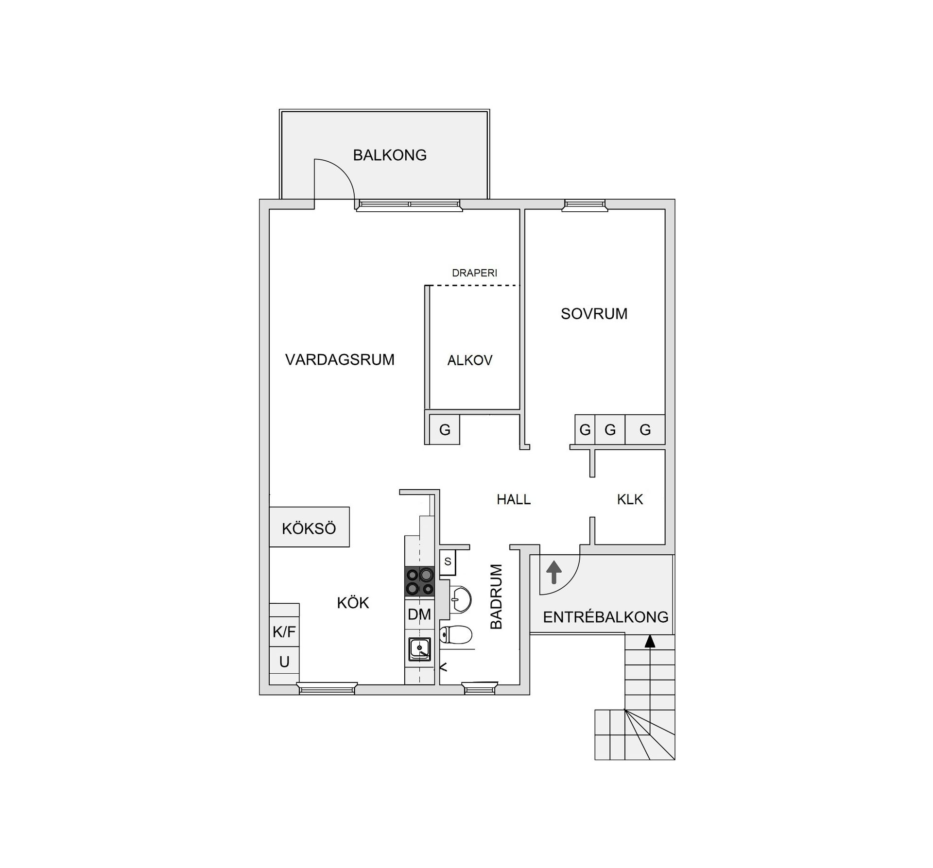 Bostadsrätt, Diamantgången 23, 1tr, Öringe, Tyresö