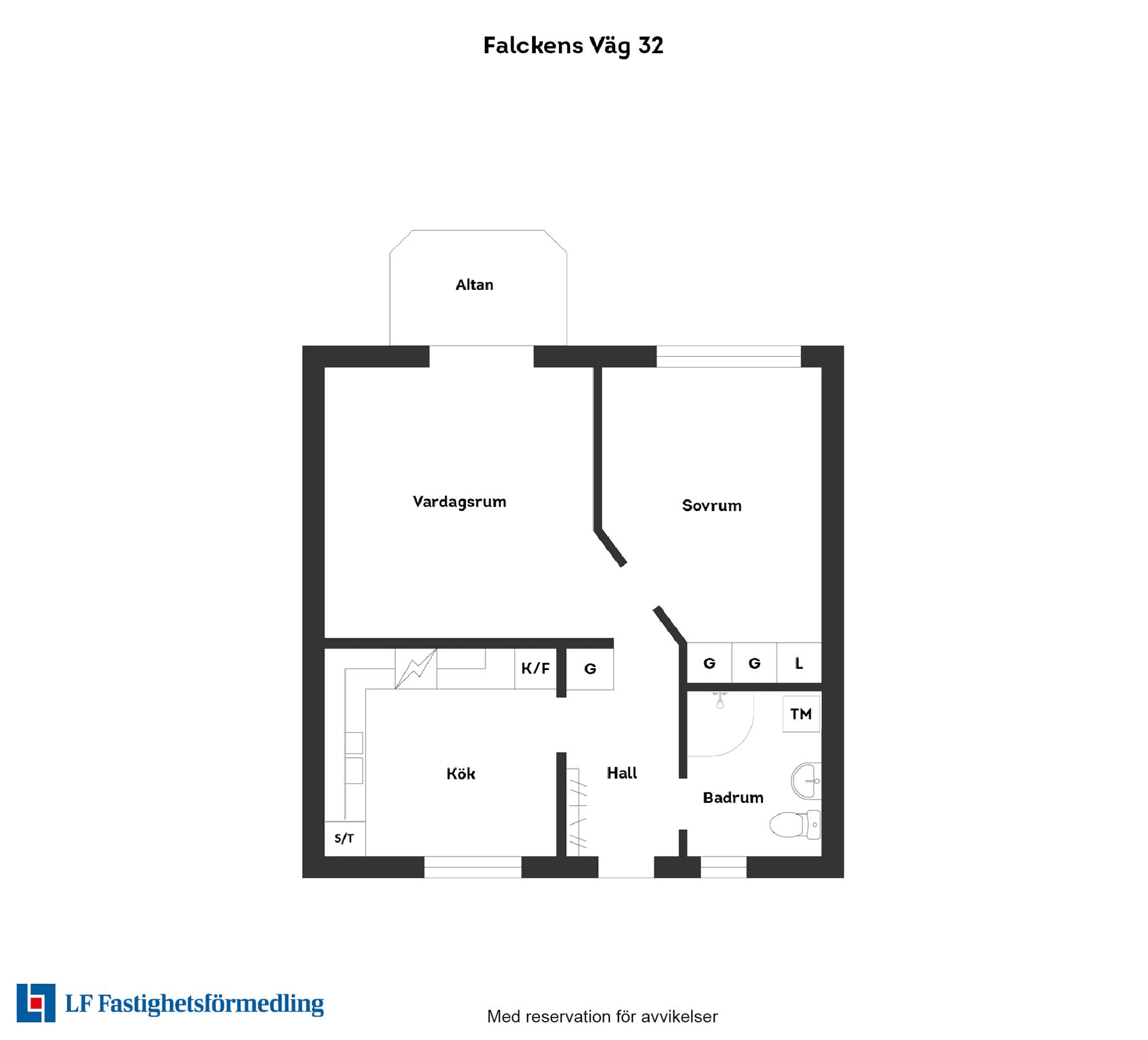 Bostadsrätt, Falckens Väg 32, Väster, Halmstad