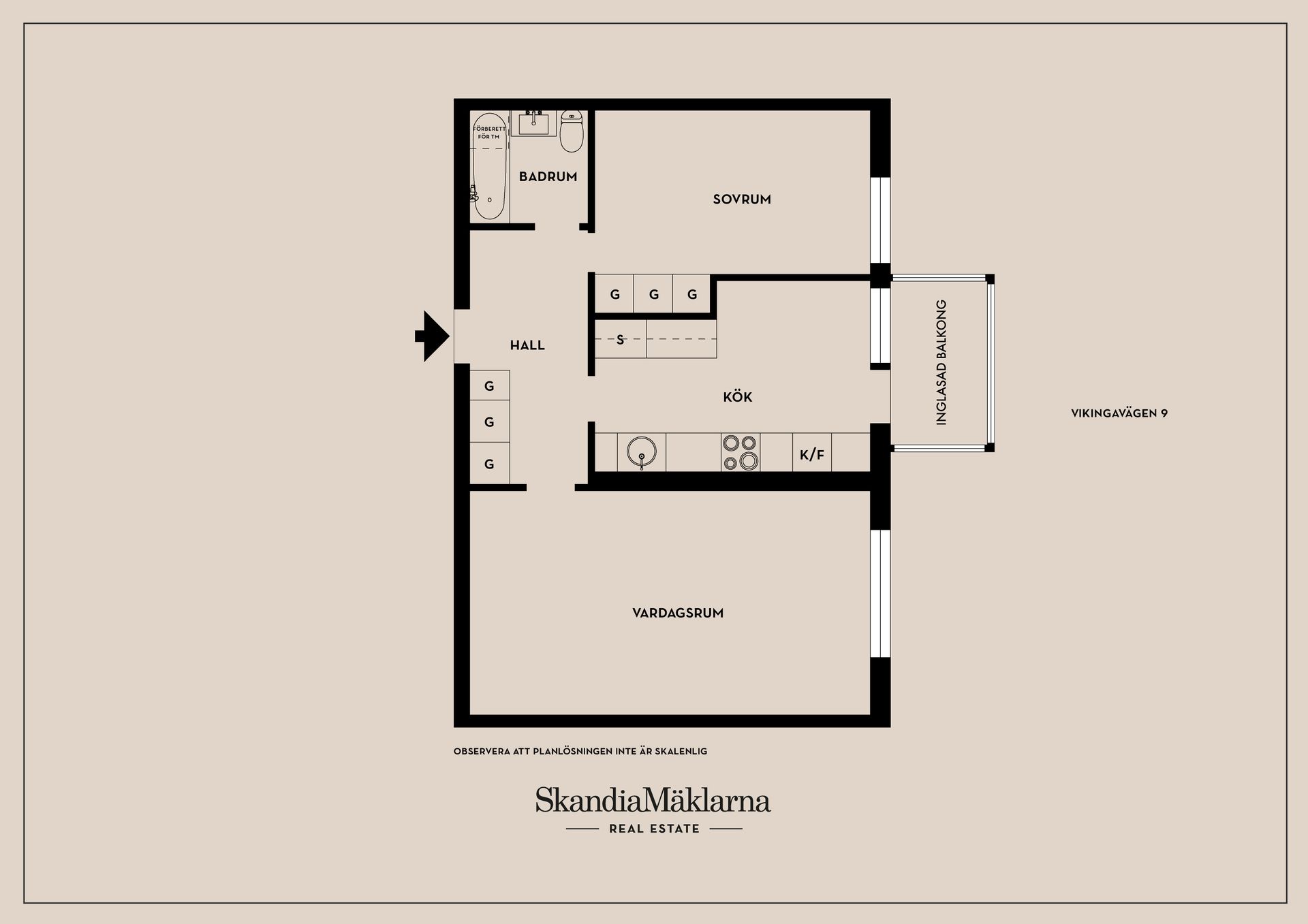 Bostadsrätt, Vikingavägen 9, Huddinge