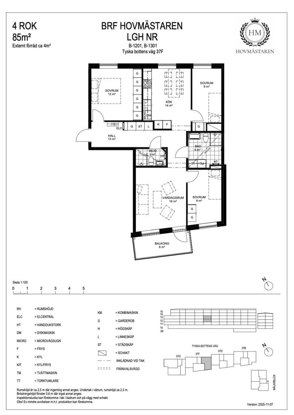 Bostadsrätt, Tyska Bottens Väg 37F B-1201, Nockebyhov, Stockholm
