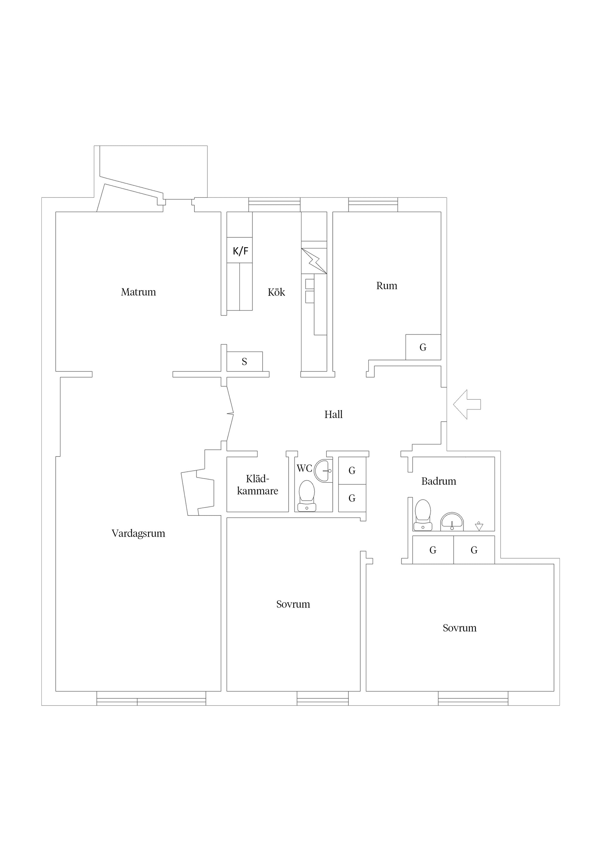 Bostadsrätt, Köpmangatan 8B, Centrum, Skellefteå