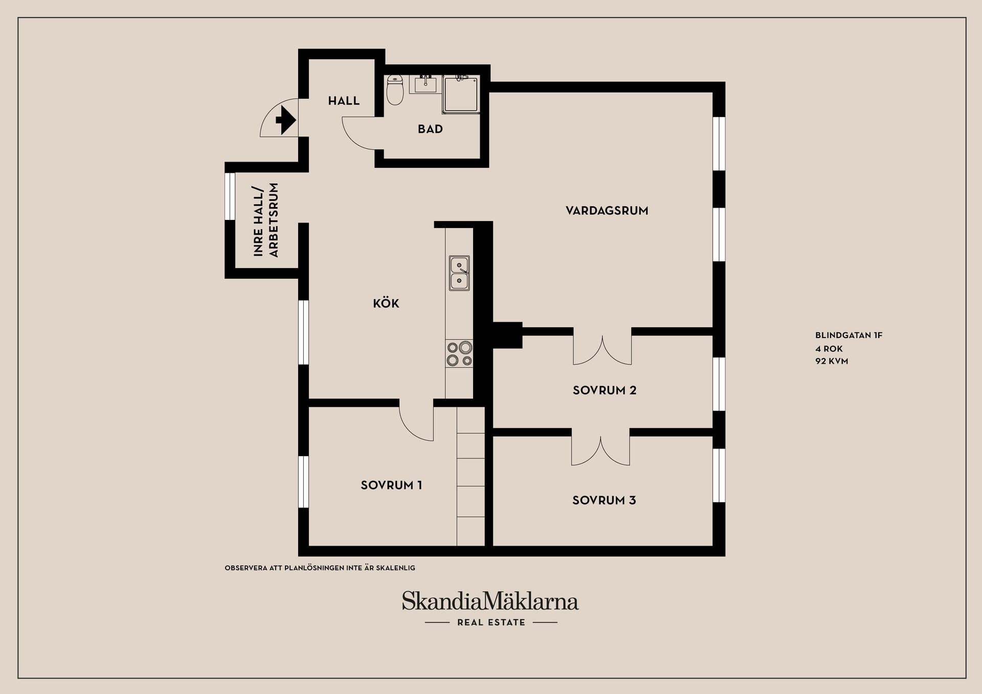 Bostadsrätt, Blindgatan 1F, Östanfors, Falun