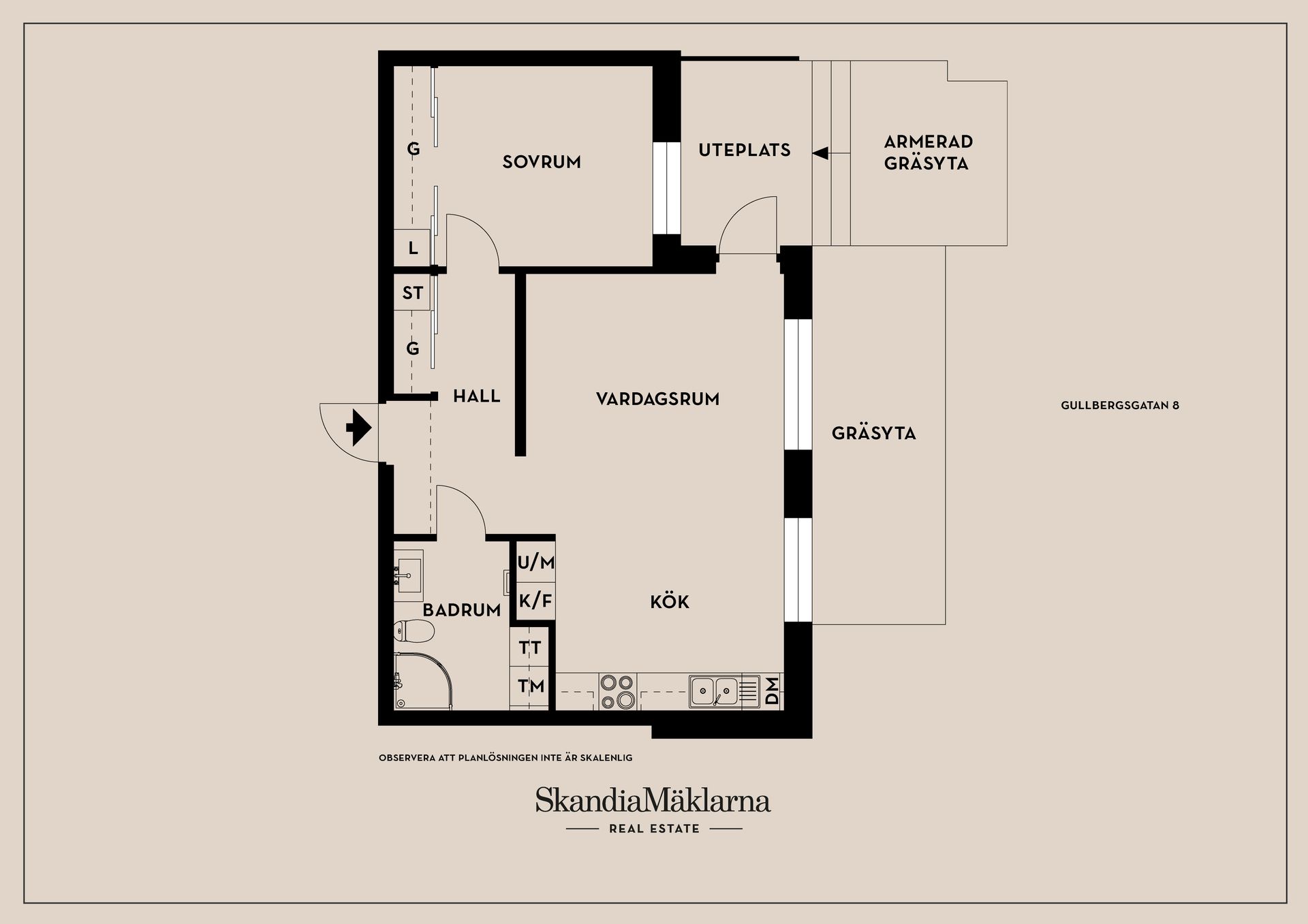 Bostadsrätt, Gullbergsgatan 8, Folkets Park/ Valla, Linköping