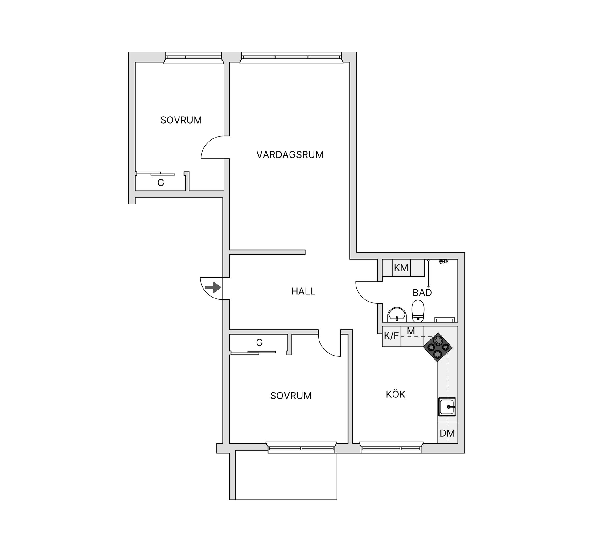 Bostadsrätt, Körvelgatan 2A, Årsta, Uppsala