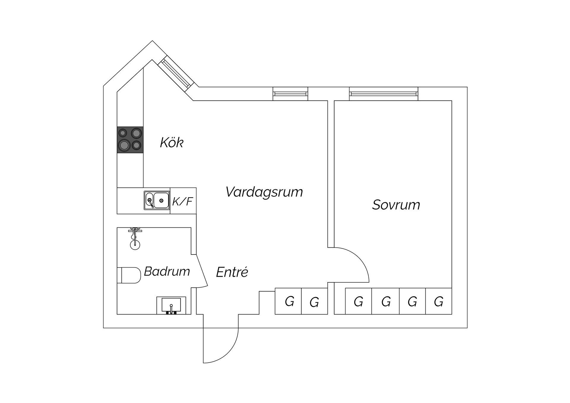 Bostadsrätt, Kvarnbergsvägen 31, Centrala Huddinge, Huddinge