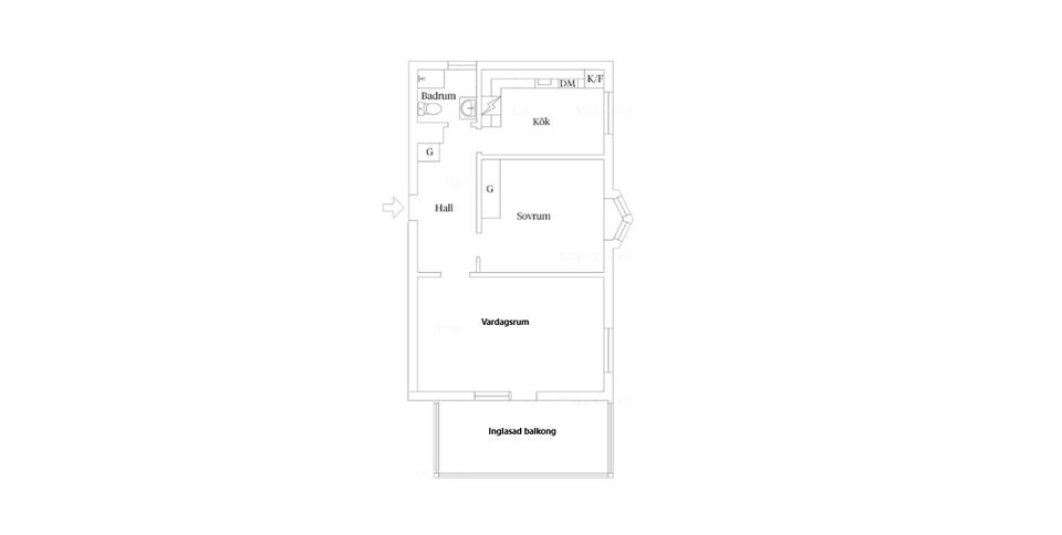 Bostadsrätt, Kylegatan 17A, Södra området, Kalmar