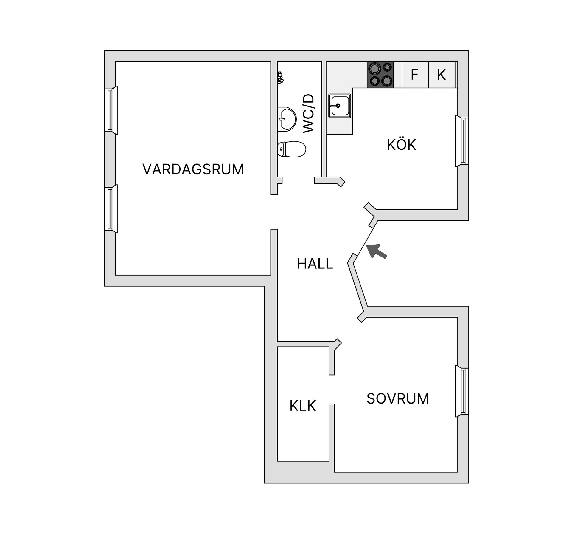 Bostadsrätt, Viktoriagatan 5, Lugnet, Borås