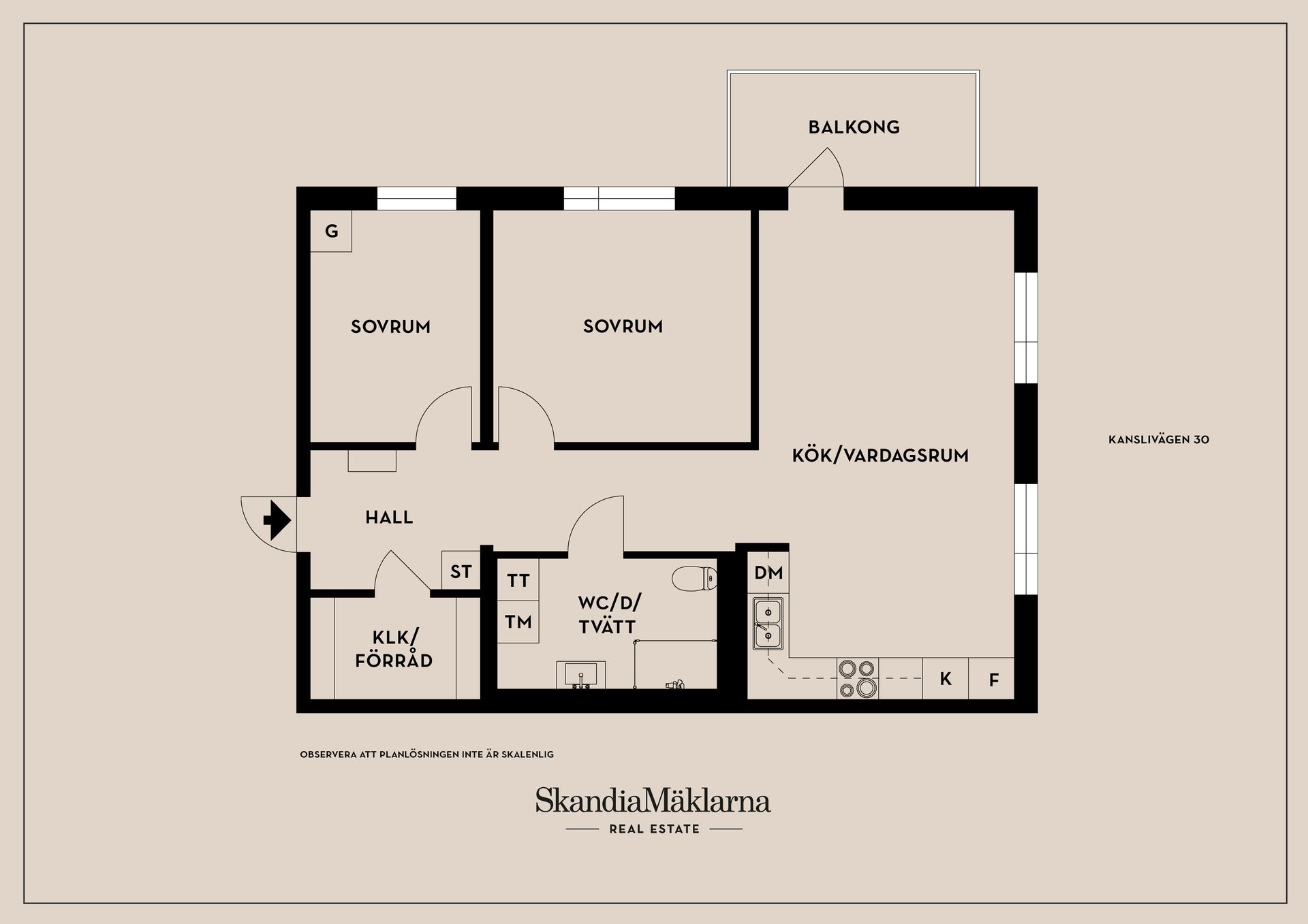Bostadsrätt, Kanslivägen 30, Riksten, Botkyrka