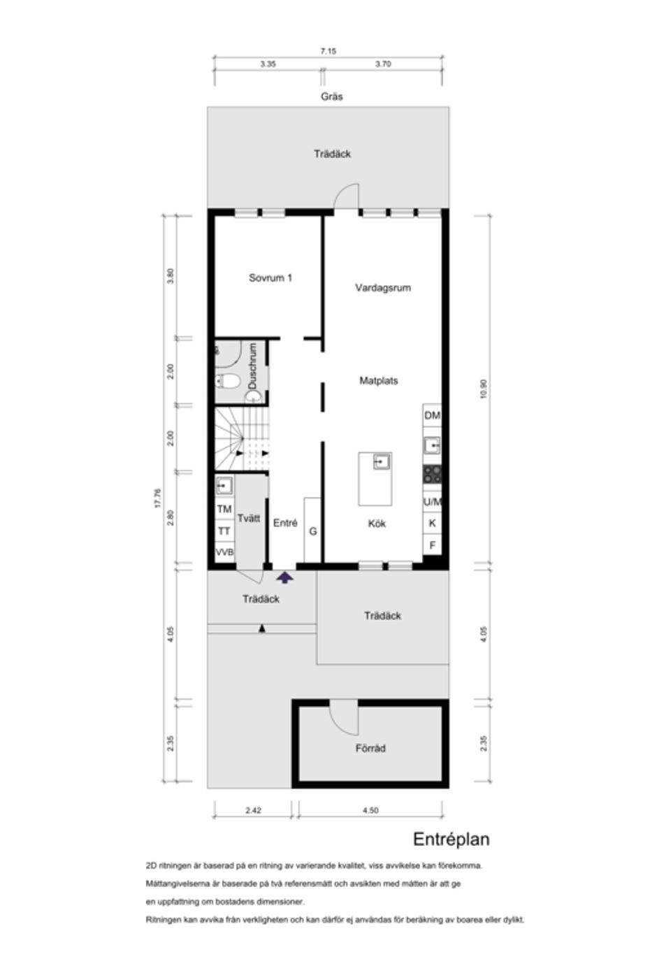 Villa, Radhus, Ryavägen 128, Töjnan, Sollentuna