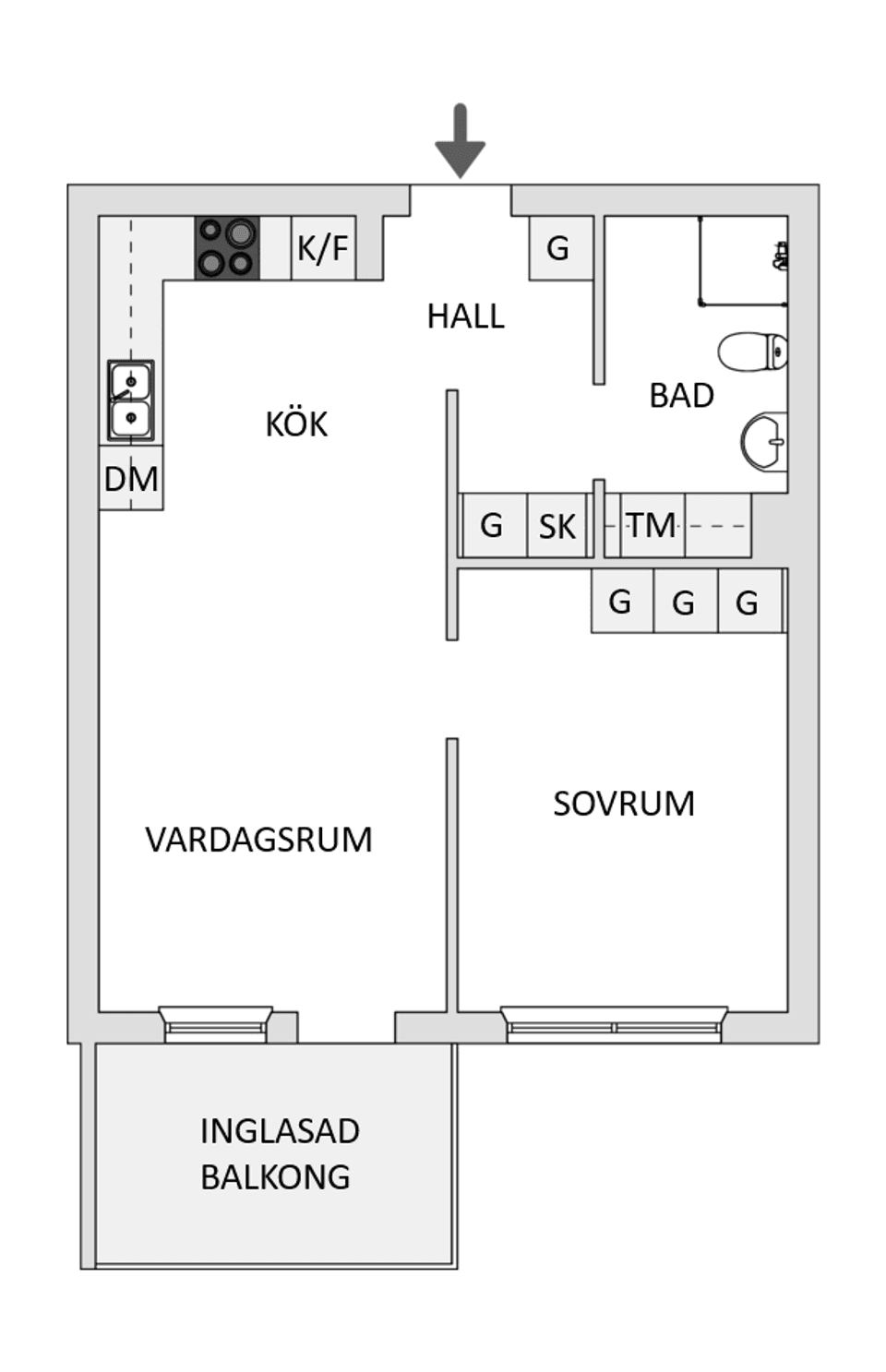 Bostadsrätt, Östra Nygatan 108C, Älvsbacka, Skellefteå