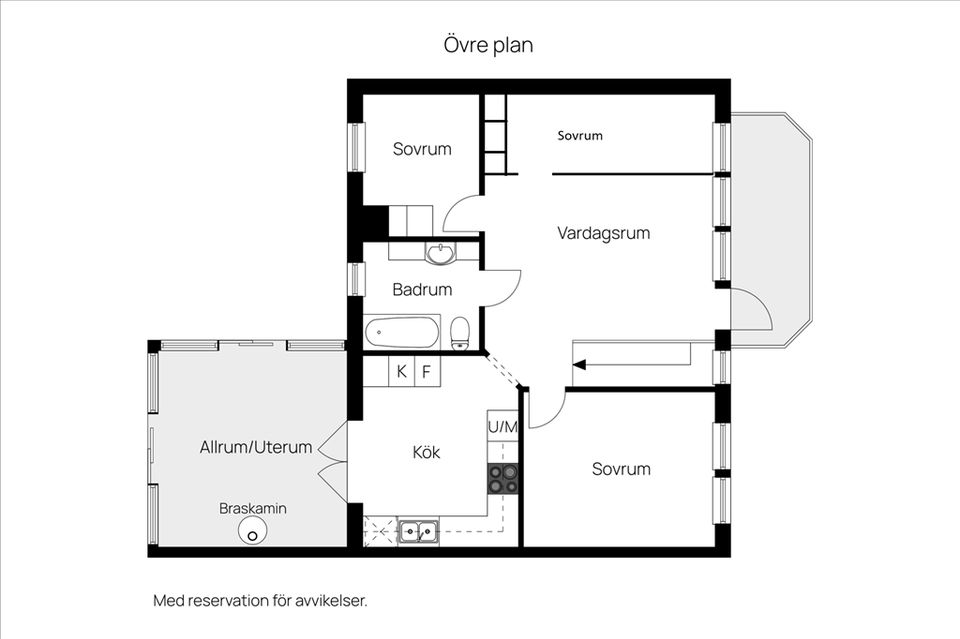 Radhus, Reduttvägen 74, Gribbylund, Täby