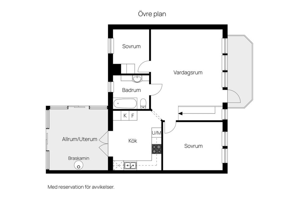 Radhus, Reduttvägen 74, Gribbylund, Täby
