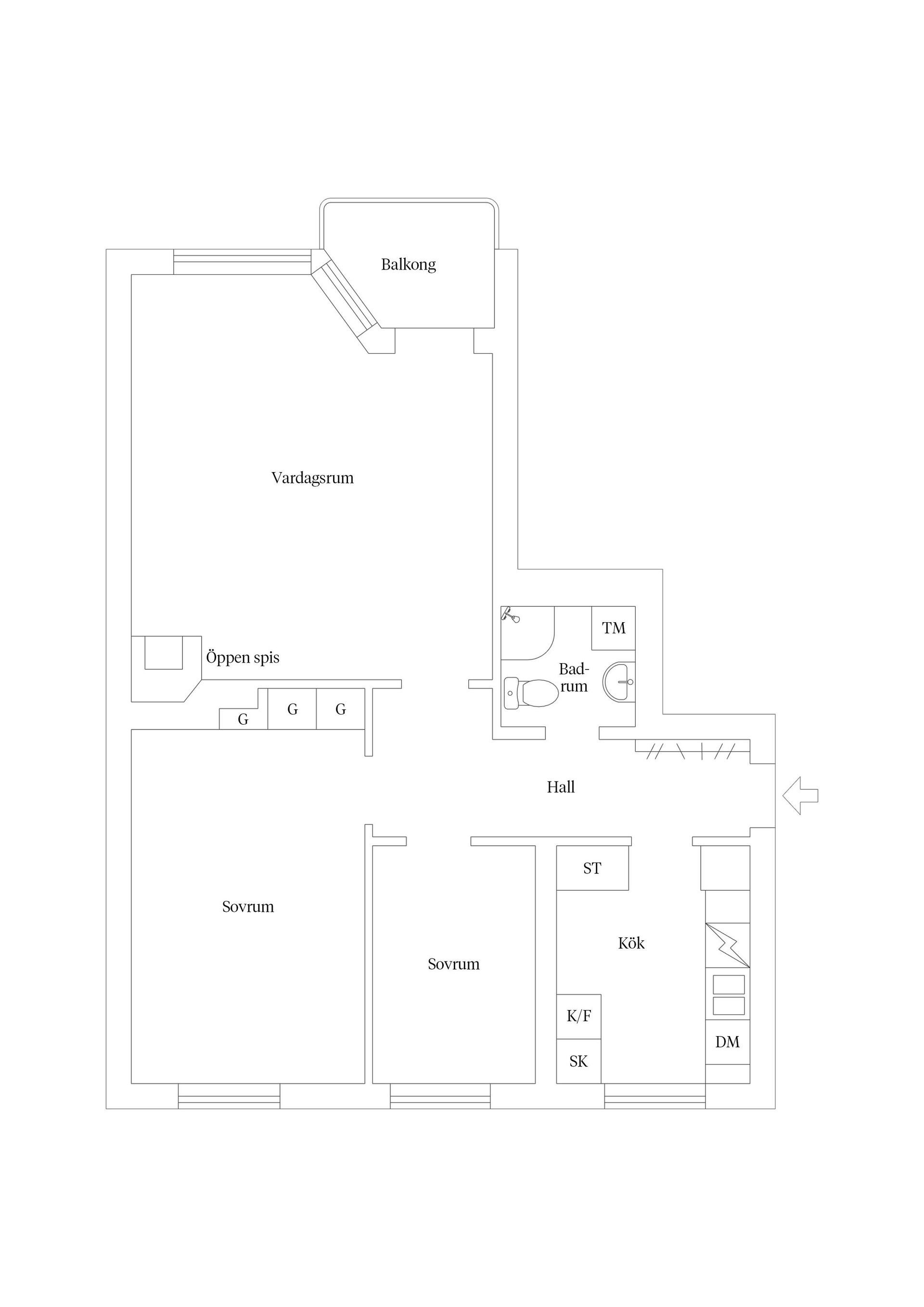 Bostadsrätt, Norrlandsgatan 34B, Luthagen, Uppsala
