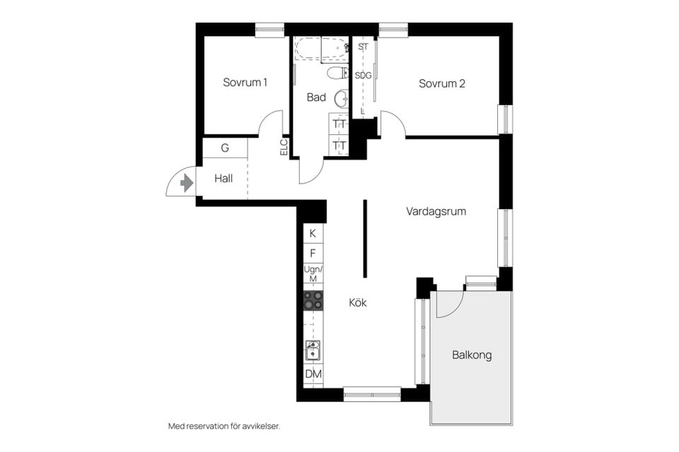 Bostadsrätt, Kokillbacken 3, 1tr, Centrum, Upplands-Bro