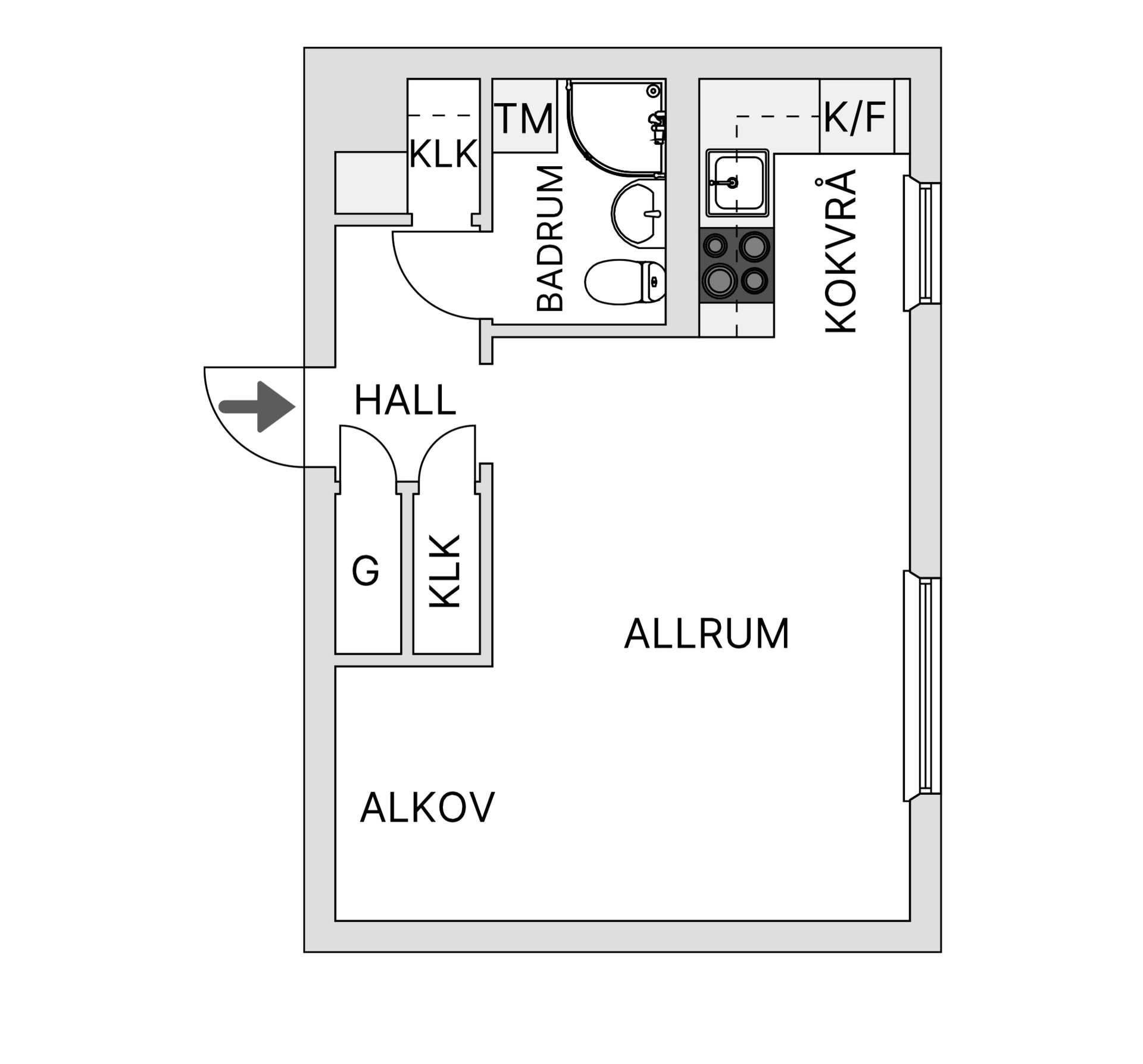 Bostadsrätt, Kågevägen 34C, Alhem, Skellefteå
