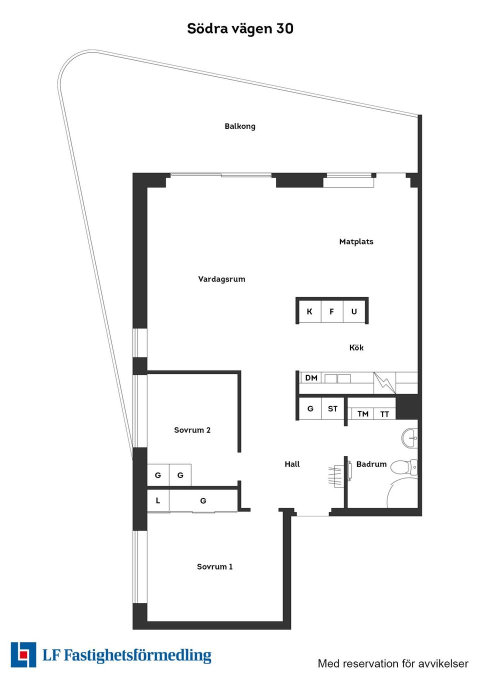 Bostadsrätt, Södra vägen 30, Söder, Halmstad