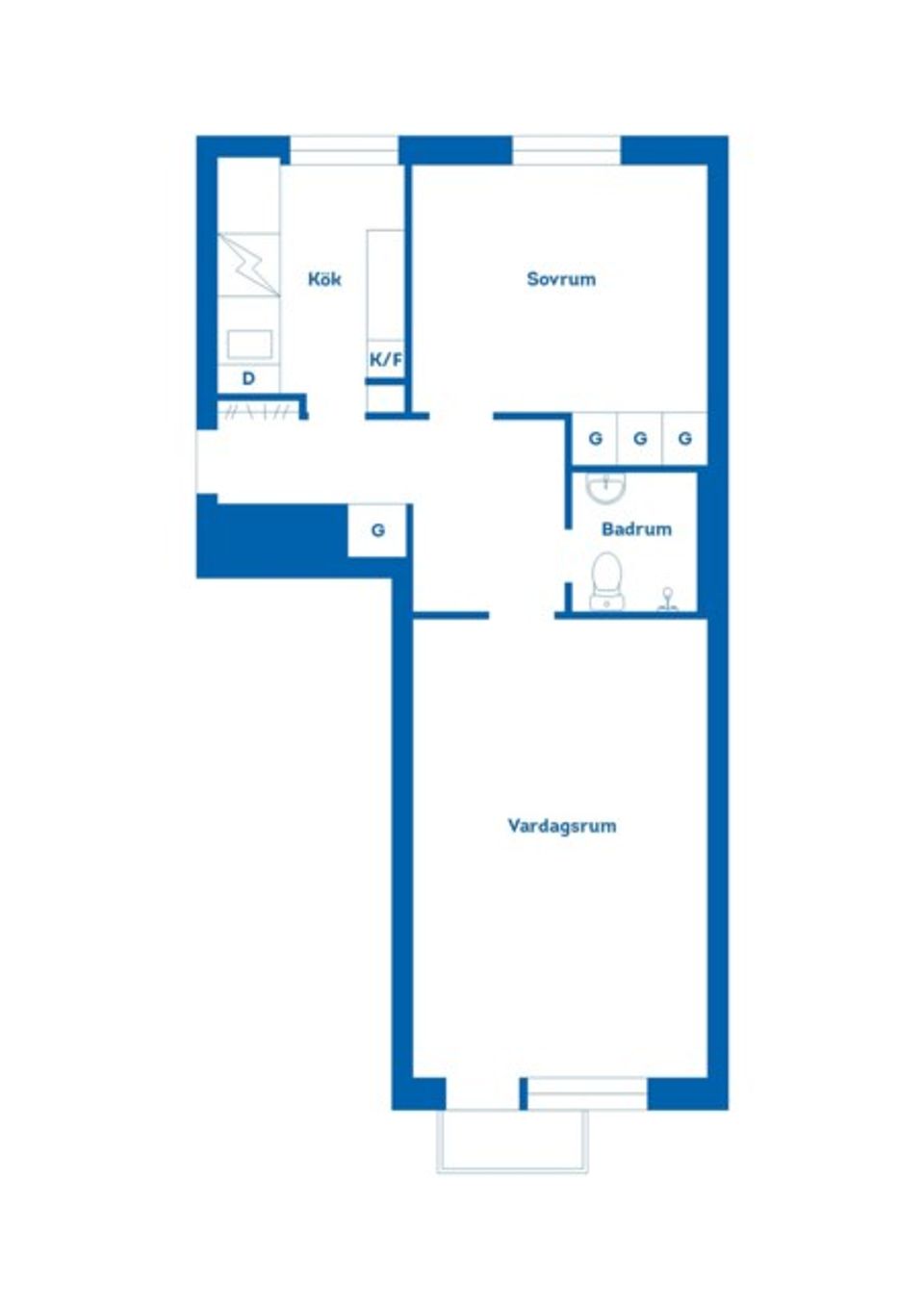 Bostadsrätt, Norrtullsgatan 4B, Gävle Centrum, Gävle