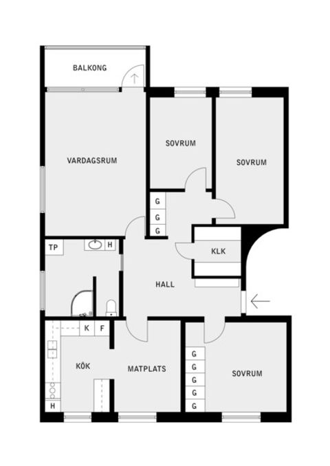 Bostadsrätt, Norrgården 24, Norrgården, Vallentuna