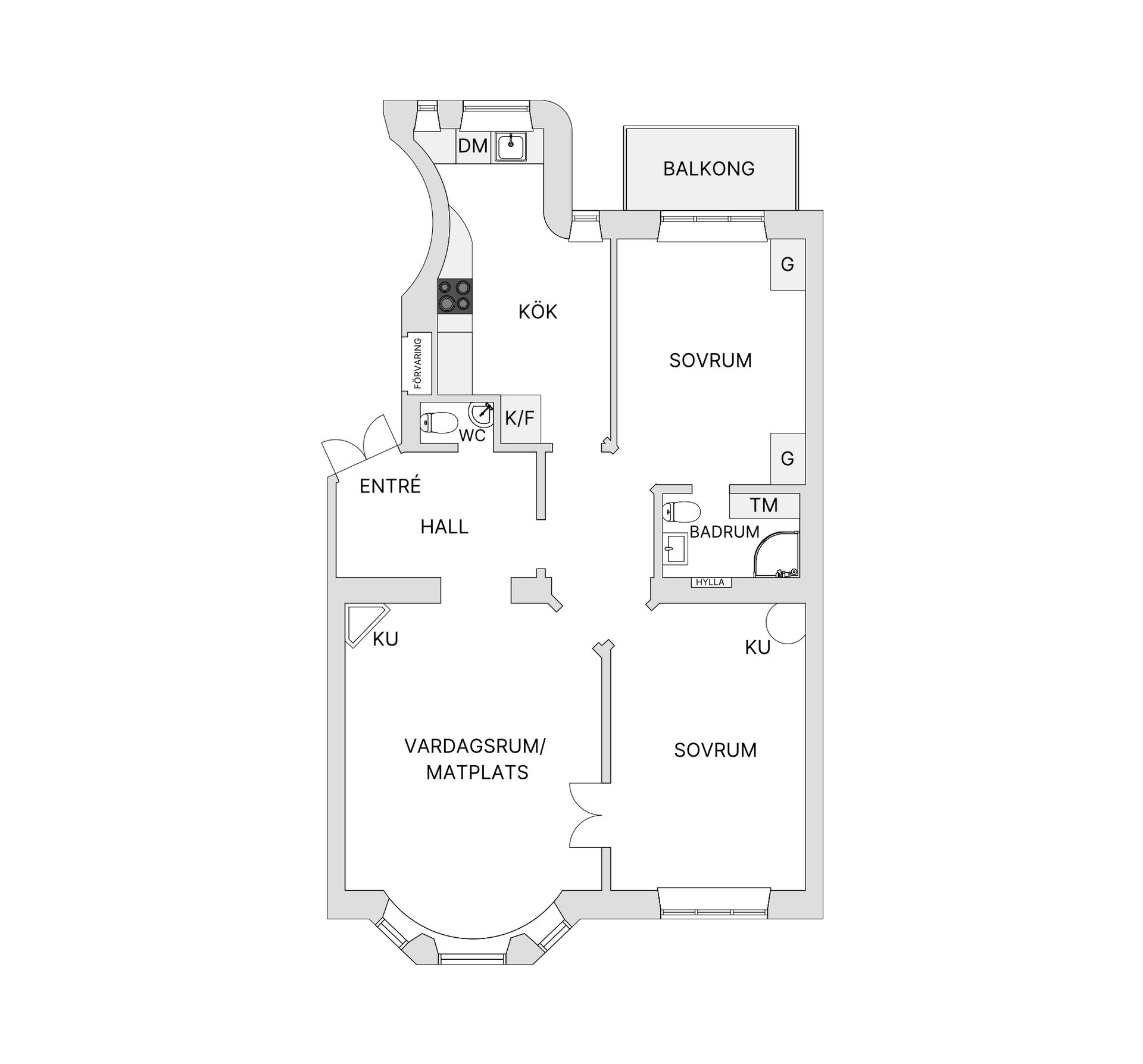 Bostadsrätt, Hagagatan 20, 5 tr, Vasastan Odenplan, Stockholm