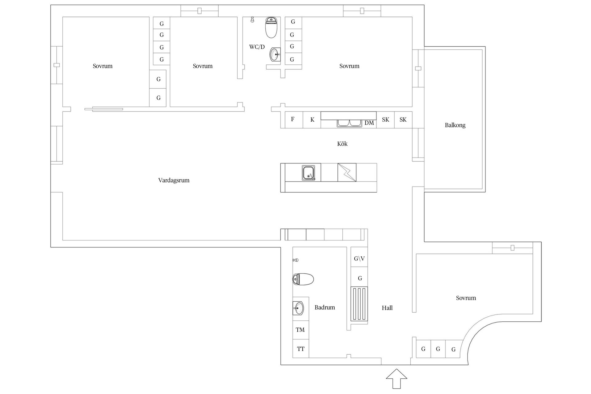 Bostadsrätt, Gustav Adolfsgatan 5, Lugnet, Borås