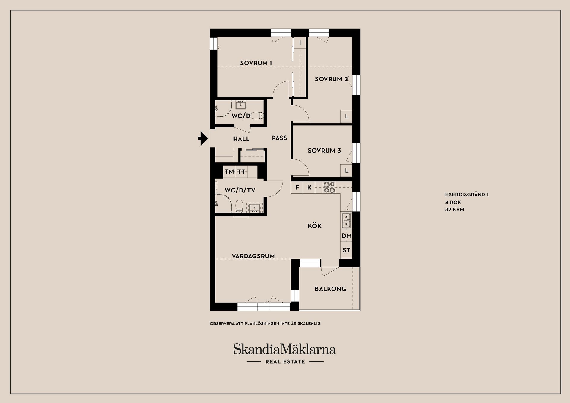 Bostadsrätt, Exercisgränd 1, Södra Ekkällan, Linköping