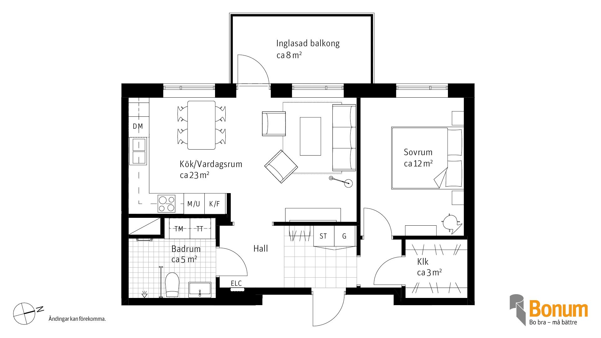 Bostadsrätt, Stensundsvägen 6A, lgh  2432, Tomtaklint, Trosa