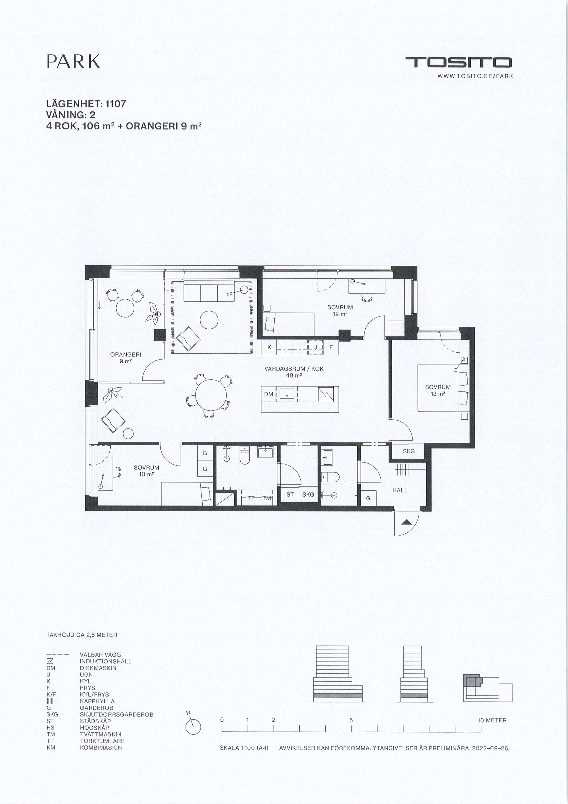 Bostadsrätt, Lasarettsgatan 12 - 1107, City - Väster, Jönköping