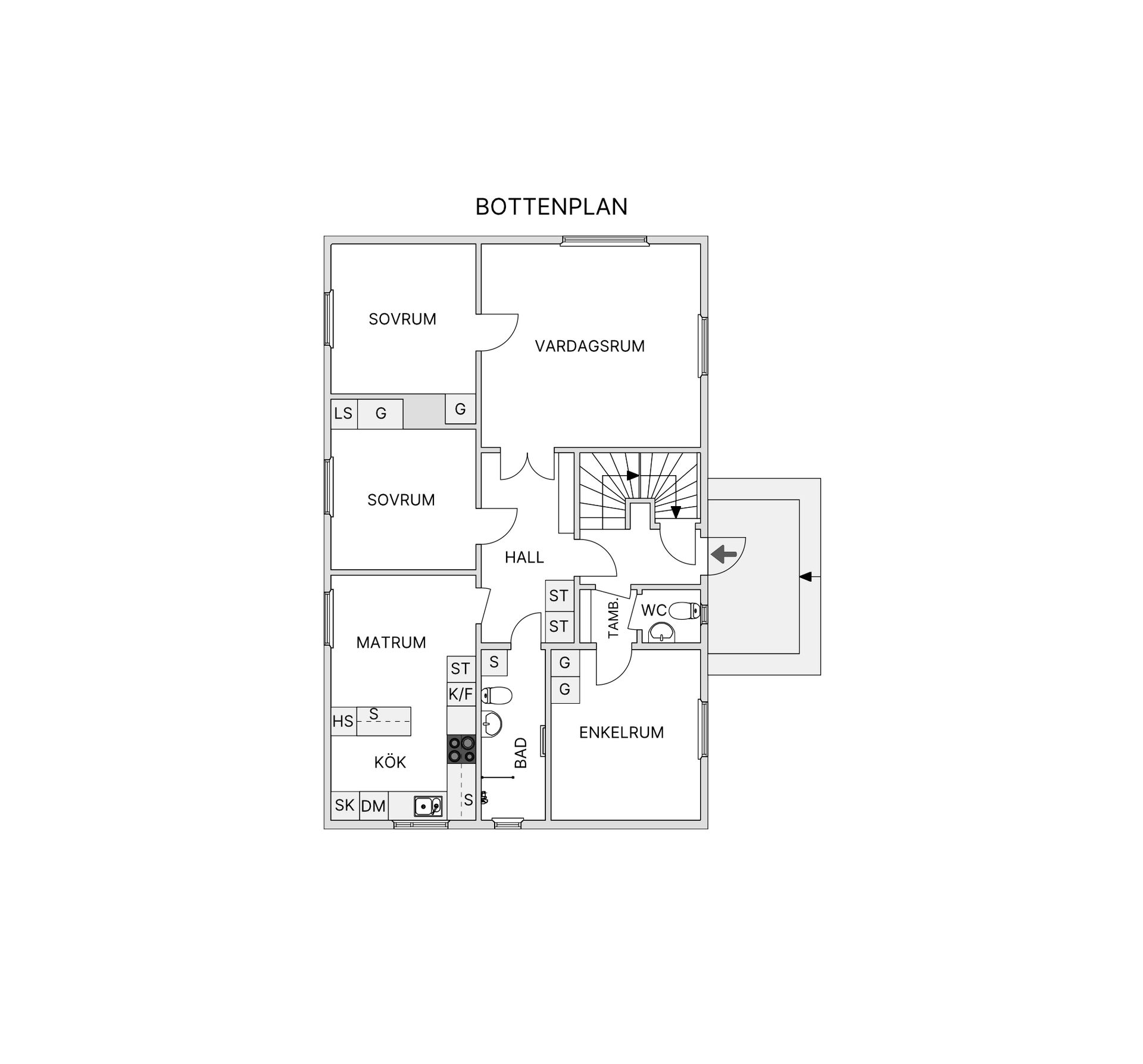 Villa, Sjötorgsgatan 4A, Centrala Gällivare, Gällivare