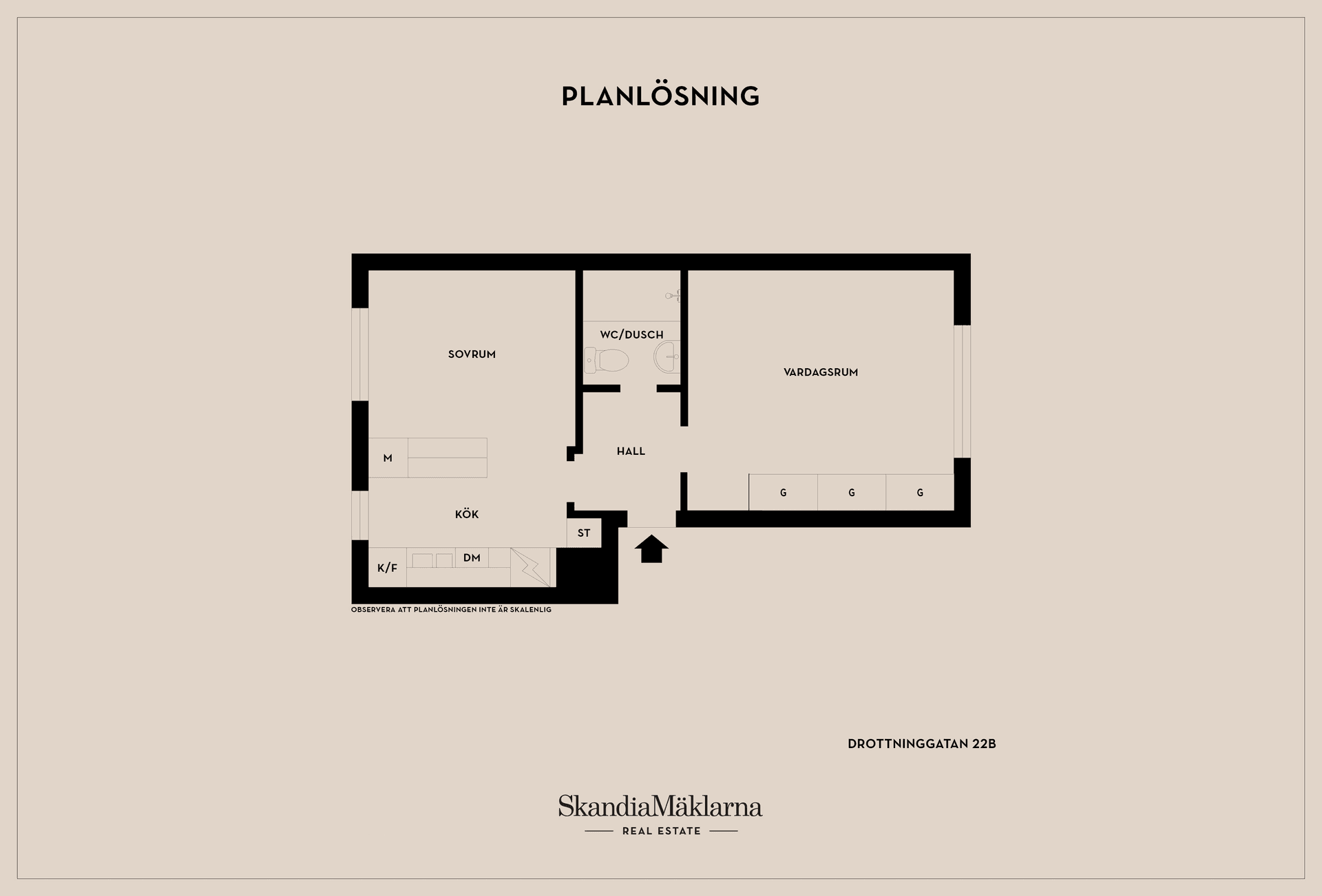 Bostadsrätt, Drottninggatan 22B, Motala