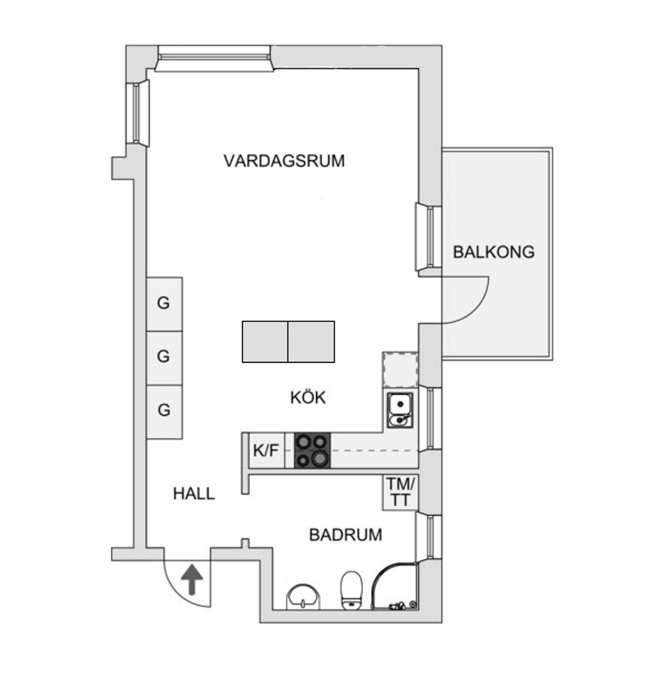 Bostadsrätt, Gräsholmsvägen 44, Skärholmen, Stockholm