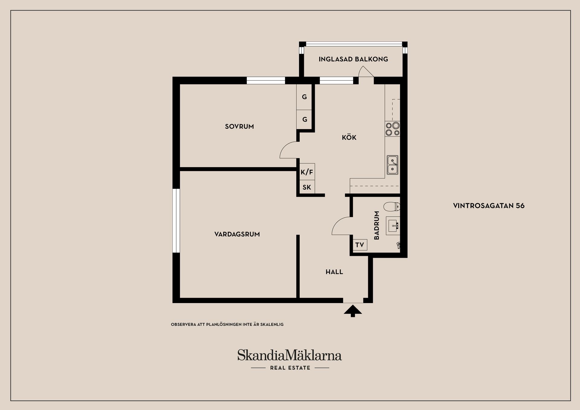Bostadsrätt, Vintrosagatan 56, Hagsätra, Stockholm