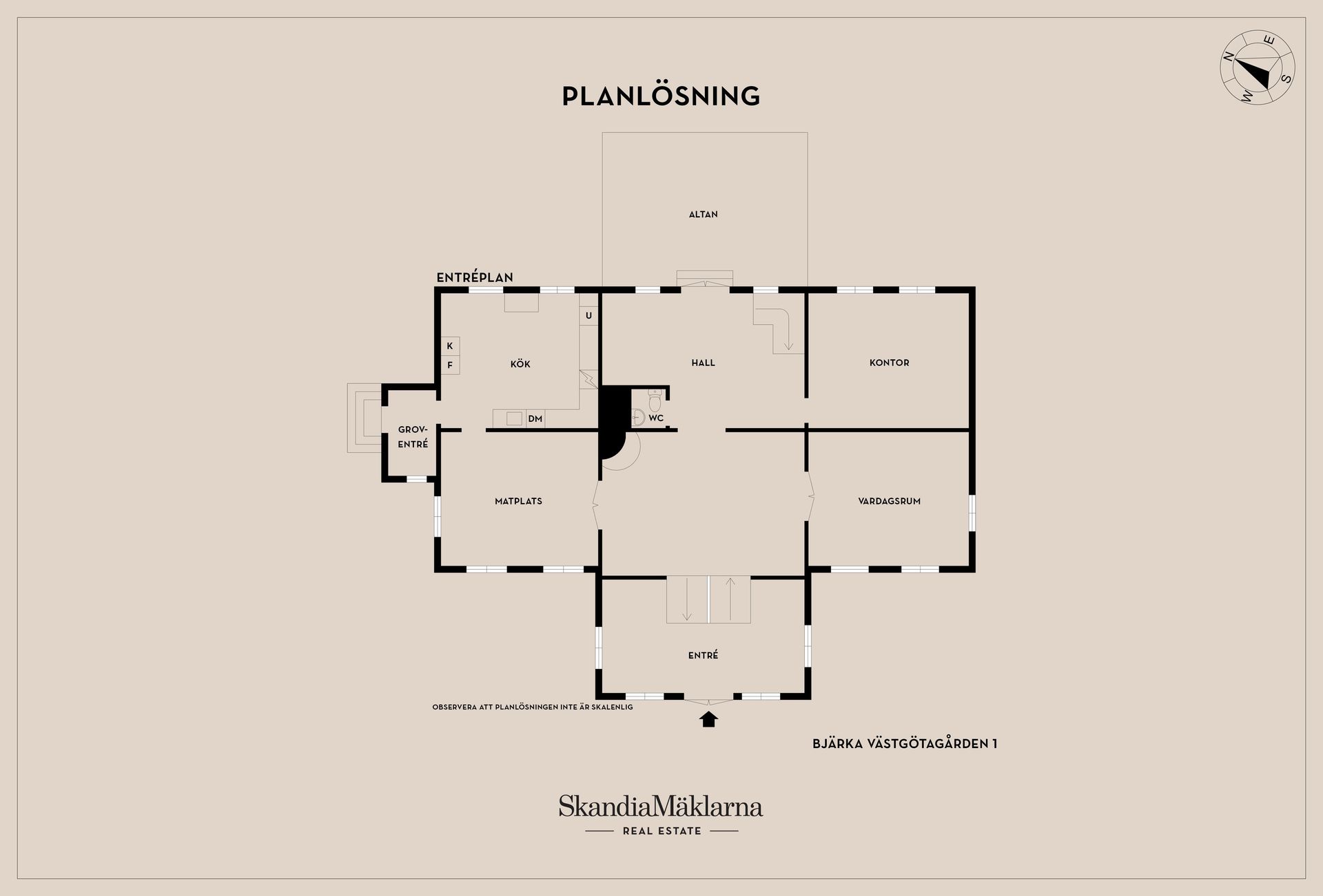 Villa, Bjärka Västgötagården 1, Skara