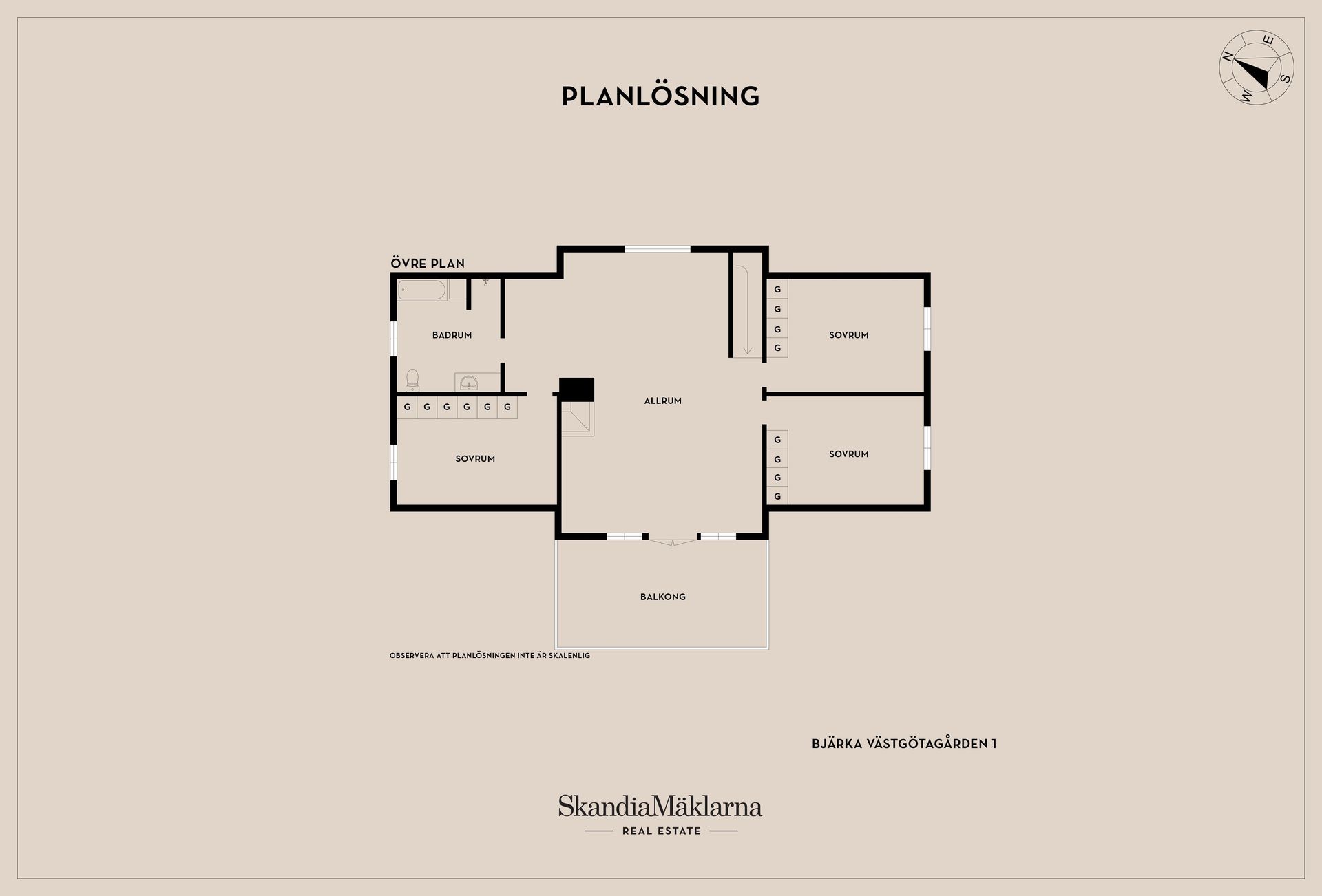 Villa, Bjärka Västgötagården 1, Skara