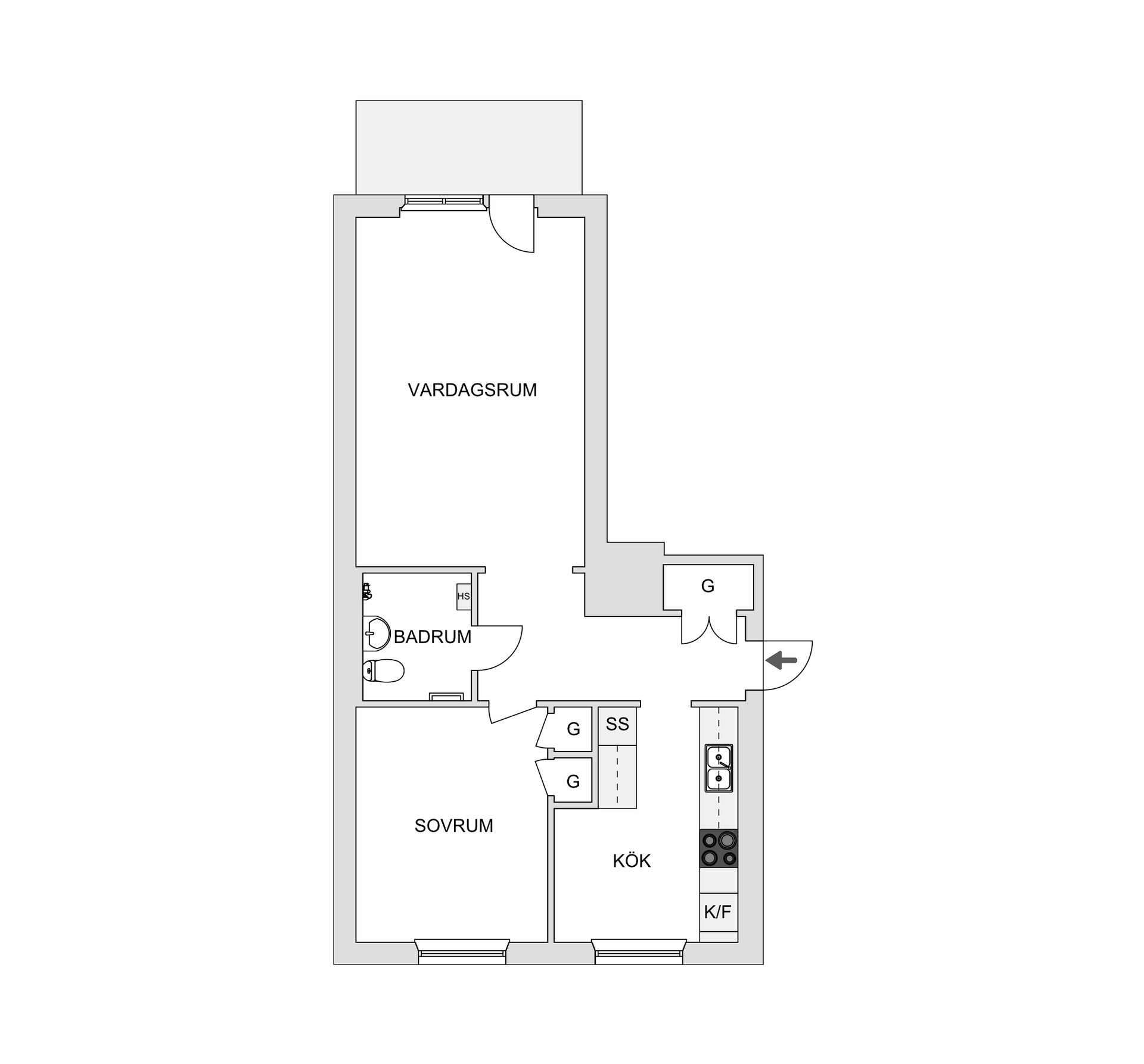 Bostadsrätt, Stenbocksgatan 22C, Tyringe, Hässleholm