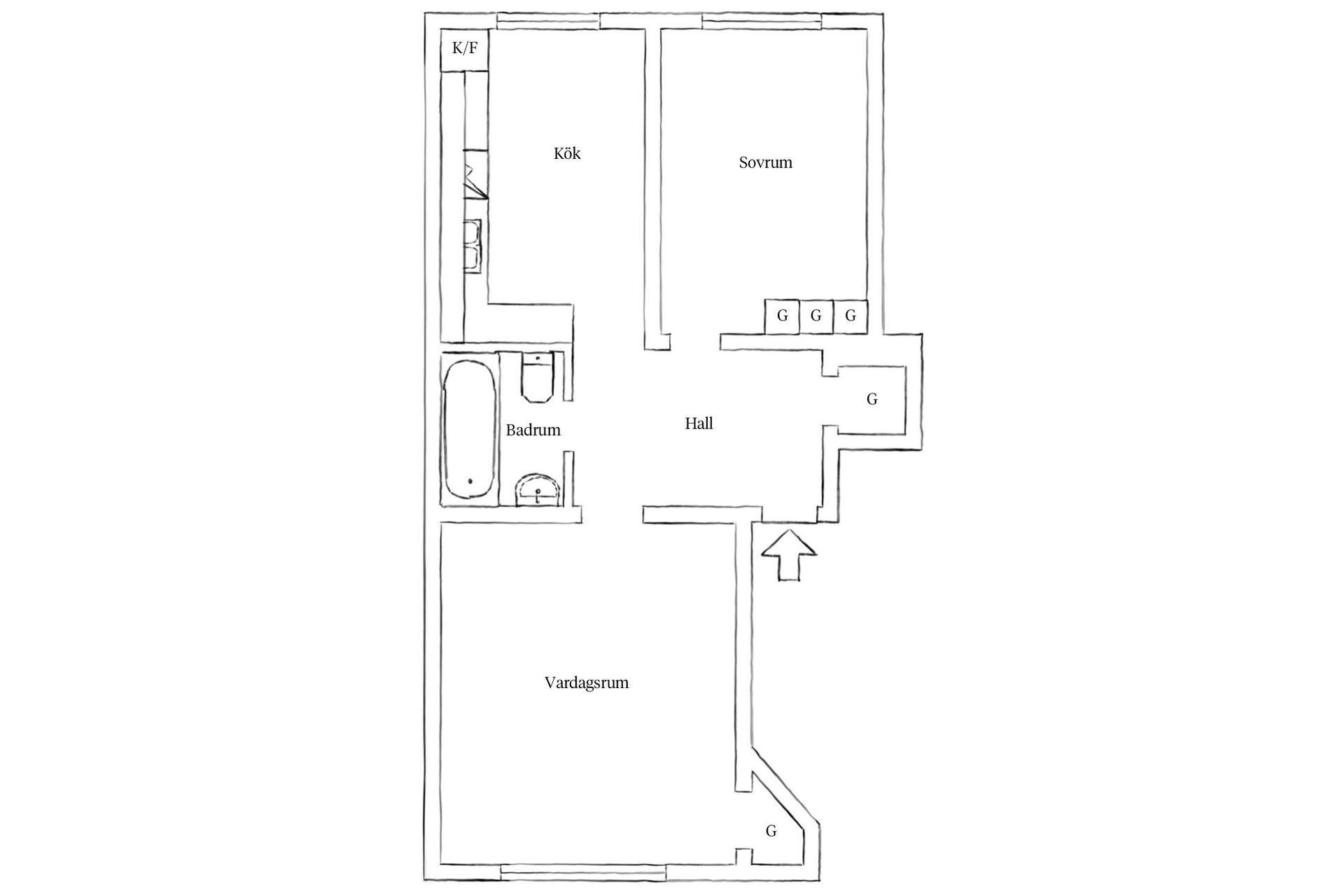 Bostadsrätt, Paradisgatan 25M, Gamla Masthugget, Göteborg