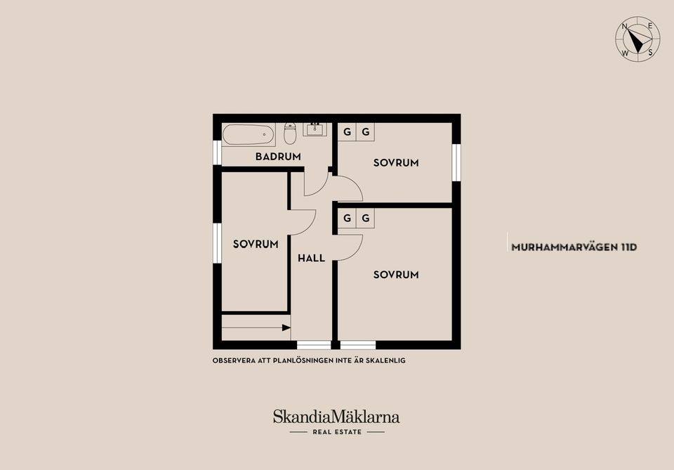 Radhus, Murhammarvägen 11C & 11D, Kareby, Kungälv