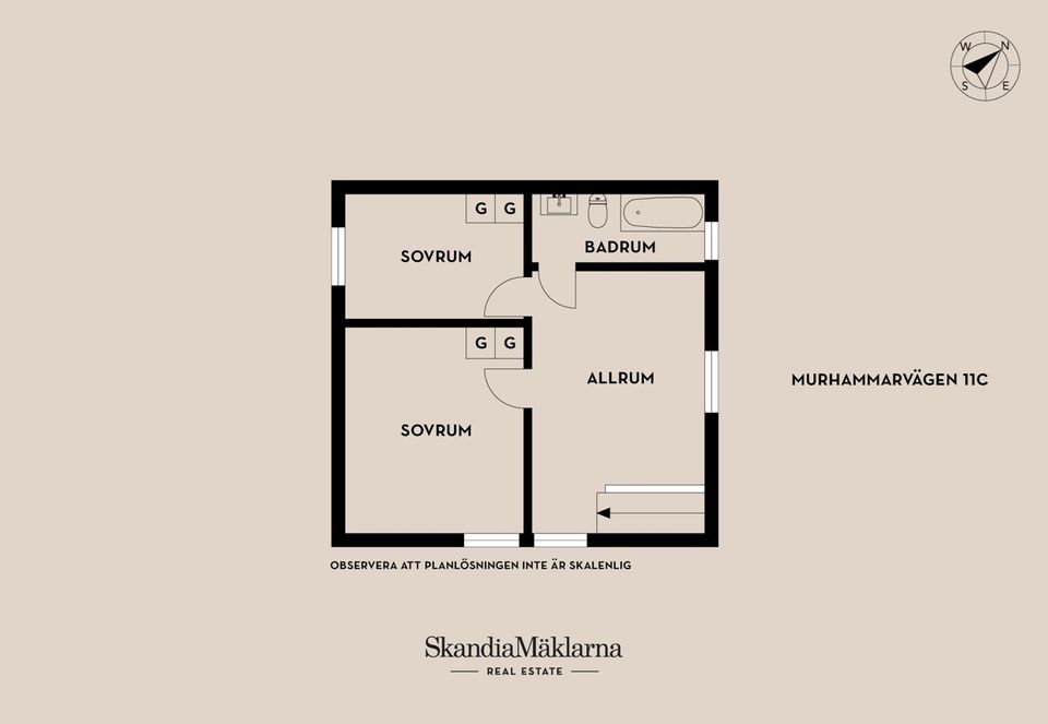 Radhus, Murhammarvägen 11C & 11D, Kareby, Kungälv