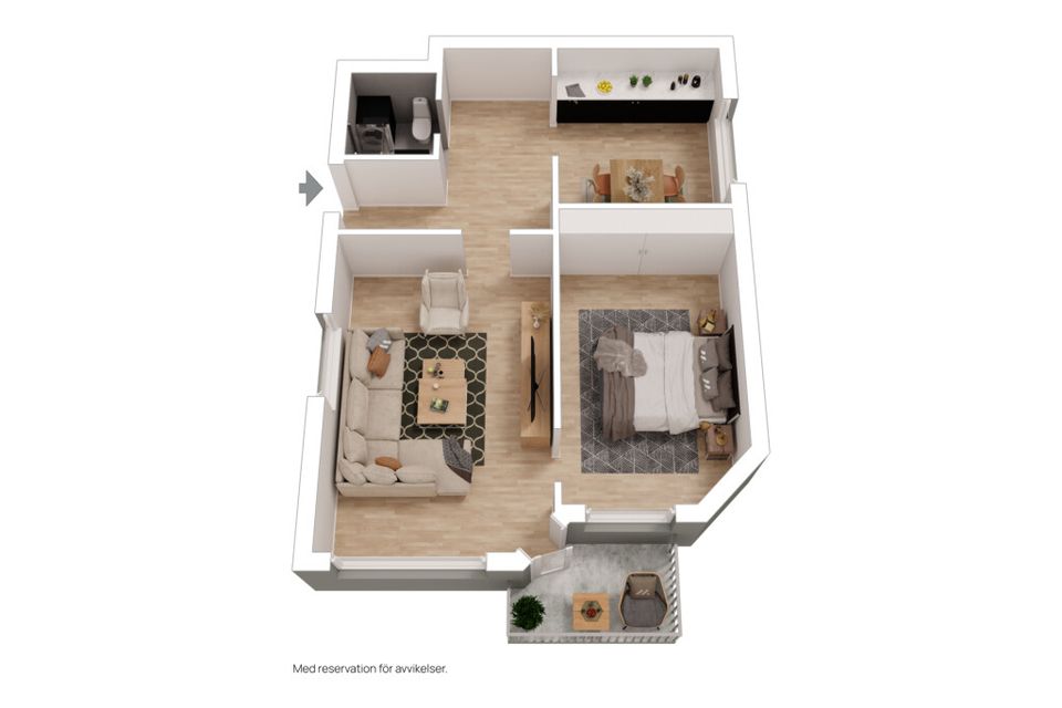 Bostadsrätt, Fjällkroken 9, Tullen, Borås