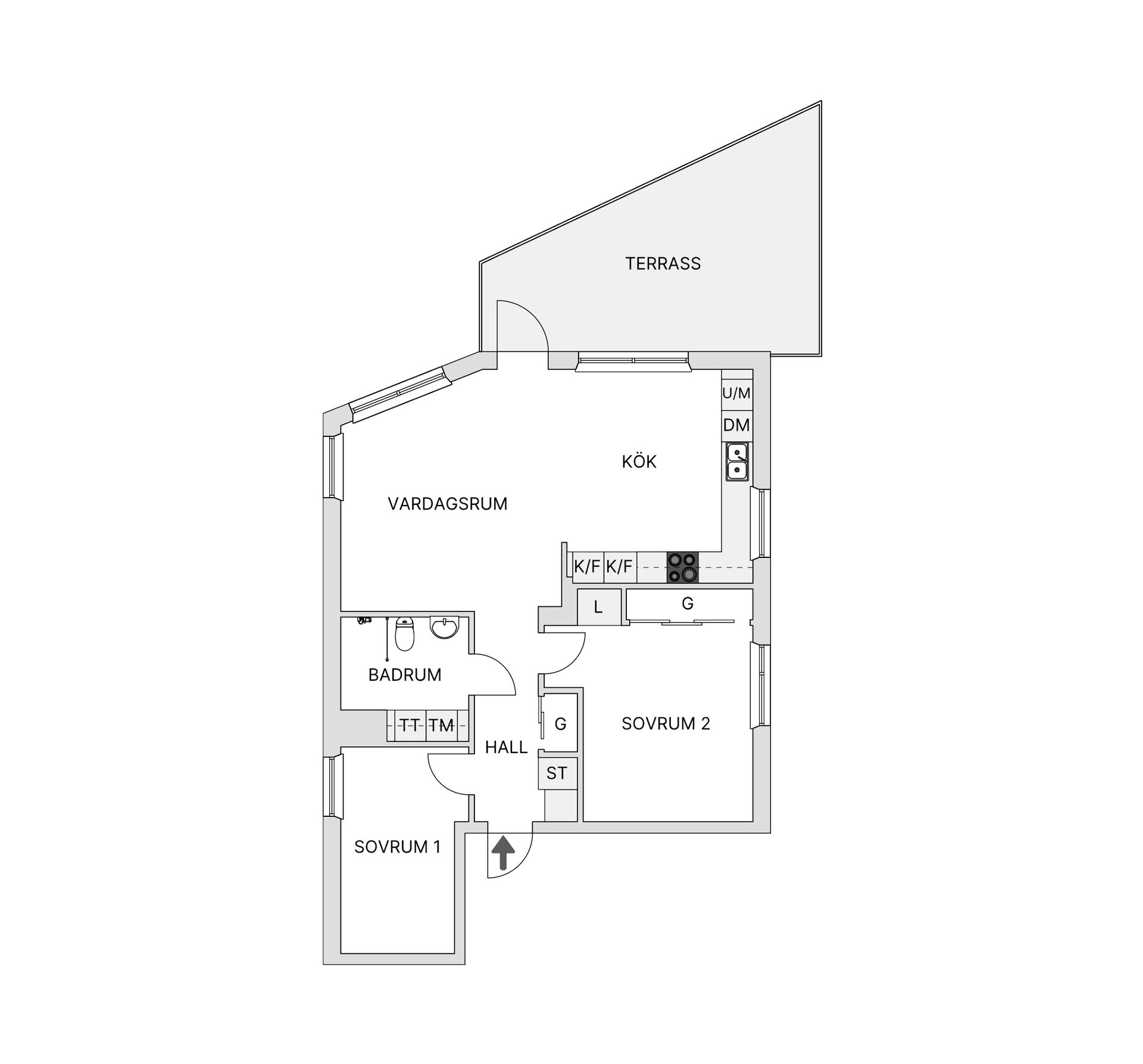 Bostadsrätt, Fräkne gränd 10, Centrum, Kungälv